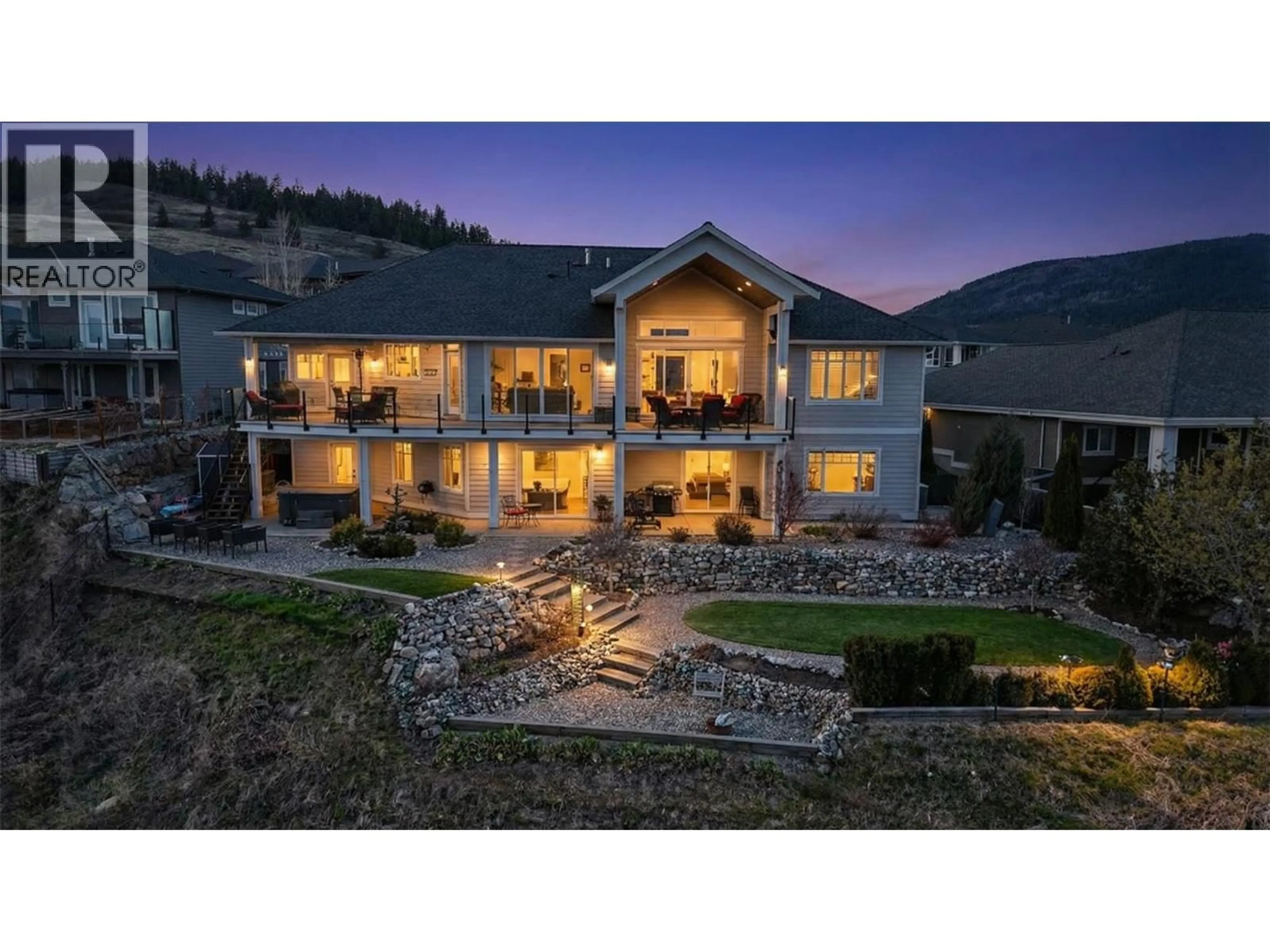 A pic from outside/outdoor area/front of a property/back of a property/a pic from drone, mountain view for 1548 PHOENIX DRIVE, Vernon British Columbia V1B4B3