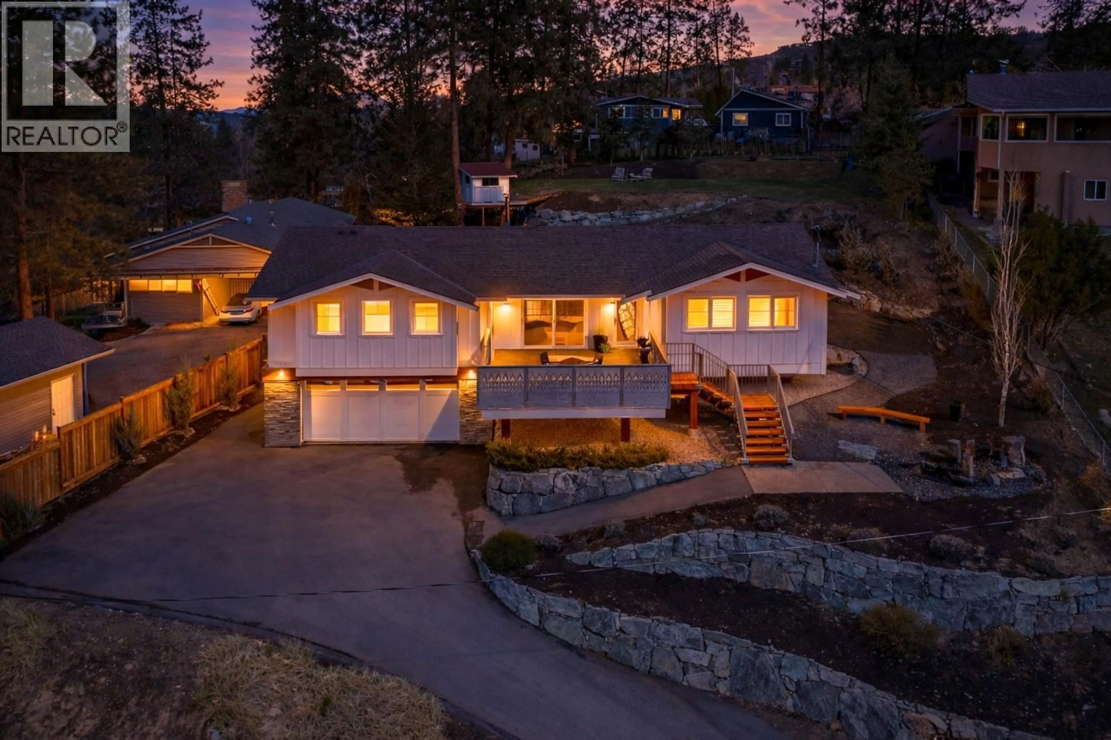 A pic from outside/outdoor area/front of a property/back of a property/a pic from drone, unknown for 488 SHEILA CRESCENT, Kelowna British Columbia V1W4L8