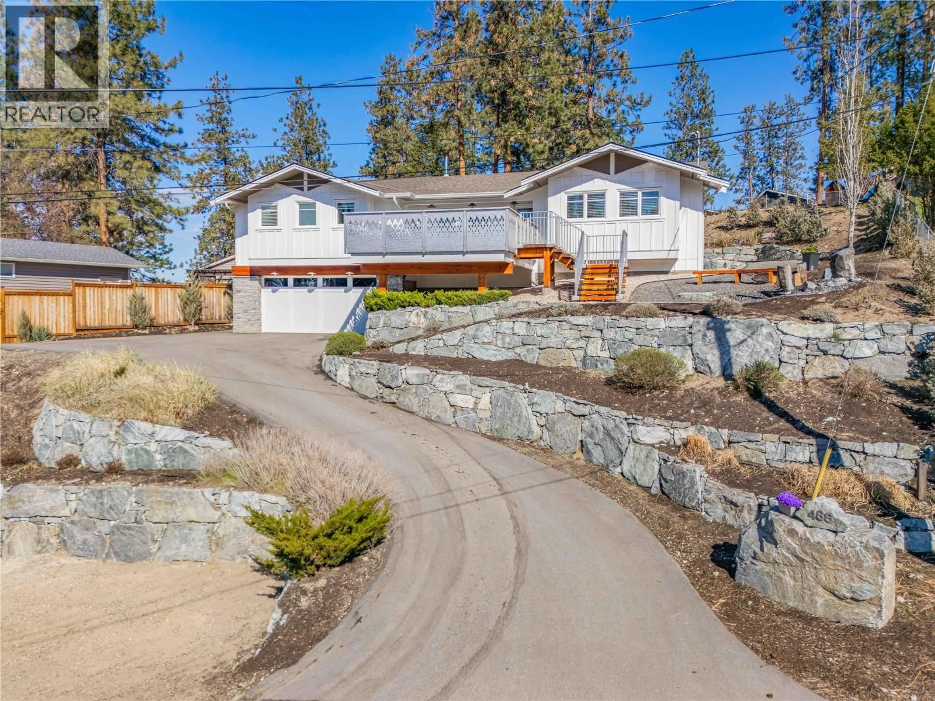 A pic from outside/outdoor area/front of a property/back of a property/a pic from drone, unknown for 488 SHEILA CRESCENT, Kelowna British Columbia V1W4L8