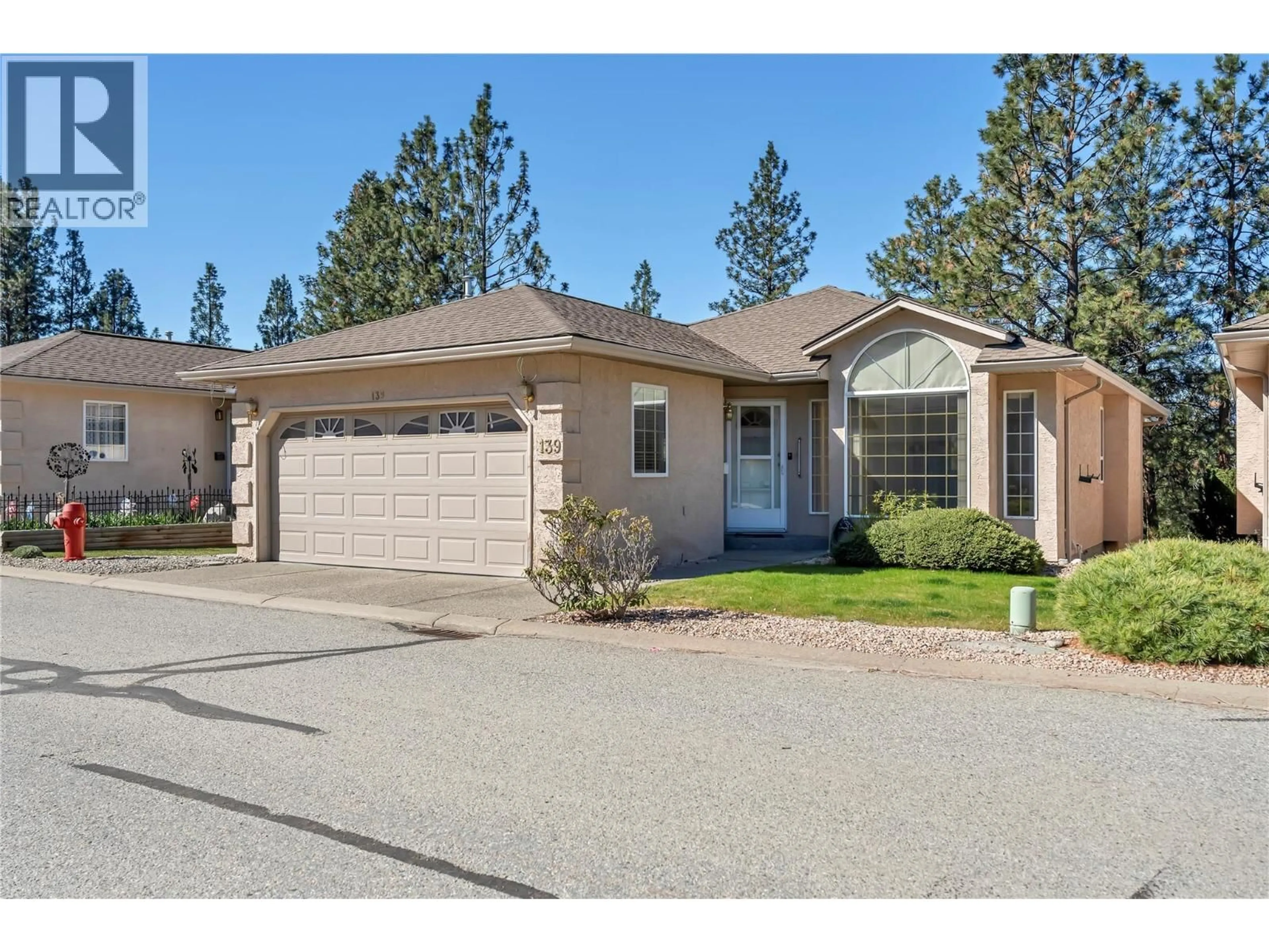 Home with vinyl exterior material, street for 139 - 1634 CARMI AVENUE, Penticton British Columbia V2A8K5