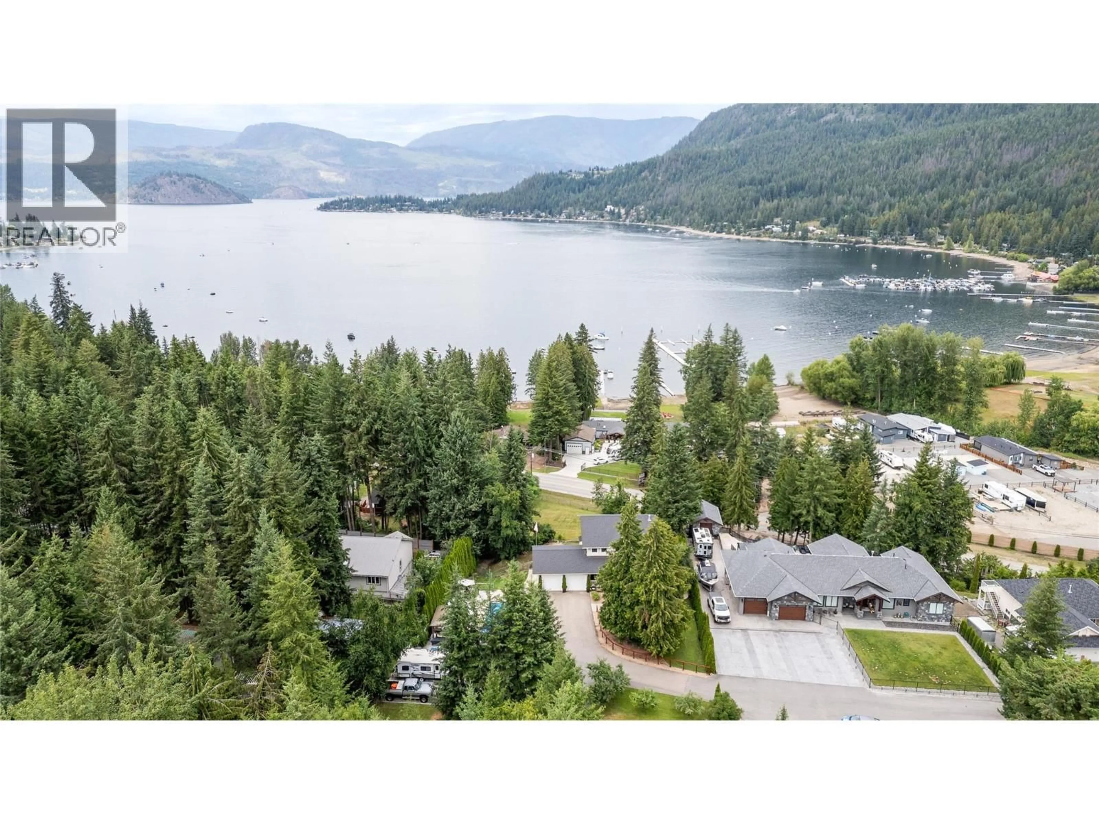 A pic from outside/outdoor area/front of a property/back of a property/a pic from drone, water/lake/river/ocean view for 2662 BLIND BAY ROAD, Blind Bay British Columbia V0E1H1