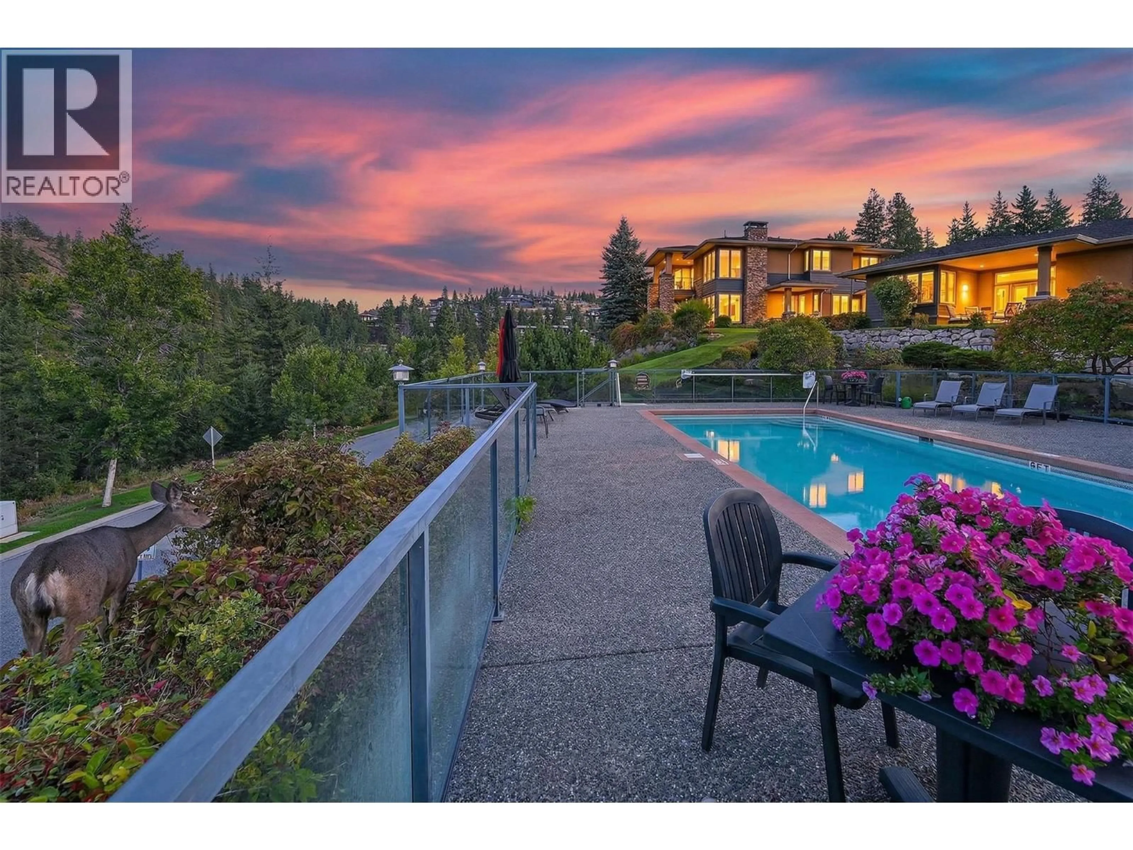 Patio, water/lake/river/ocean view for 4 - 101 FALCON POINT WAY, Vernon British Columbia V1H1V4