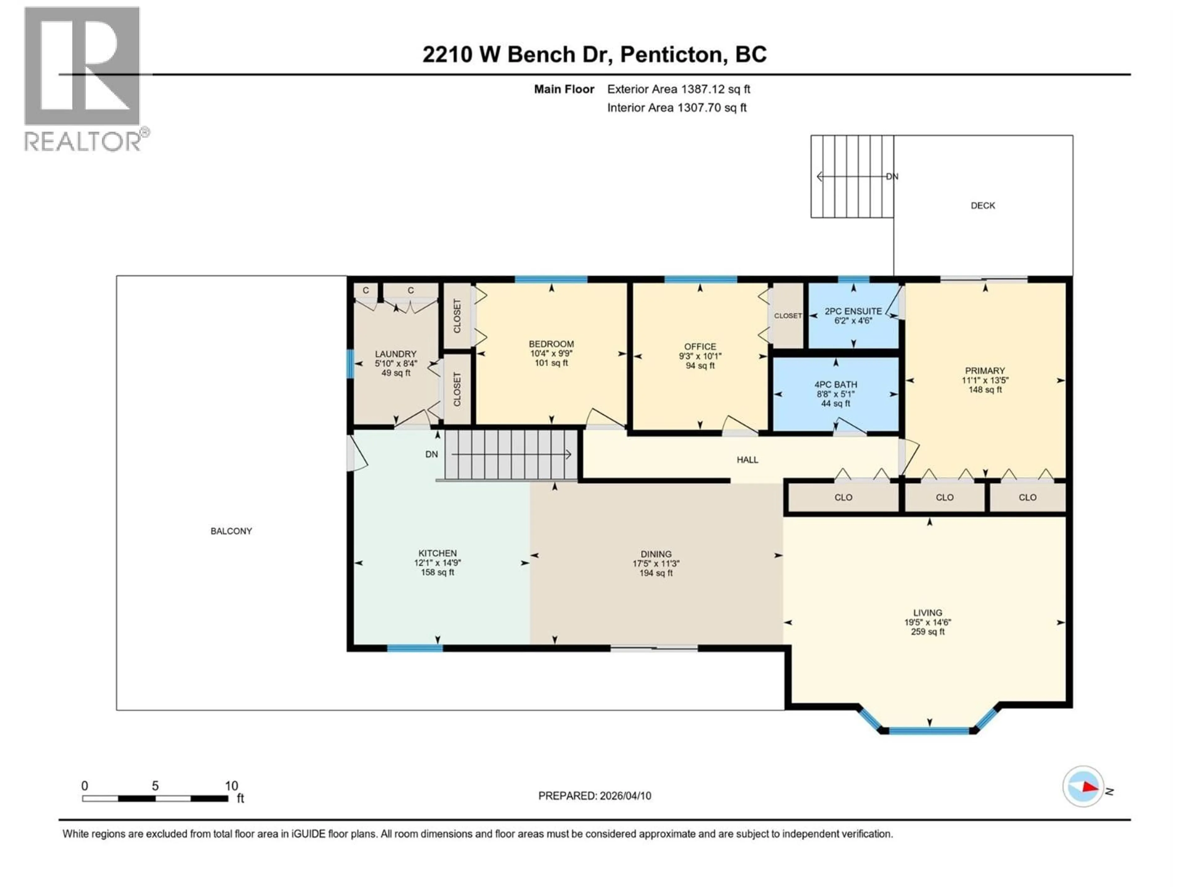 Floor plan for 2210 WEST BENCH DRIVE, Penticton British Columbia V2A8Z6