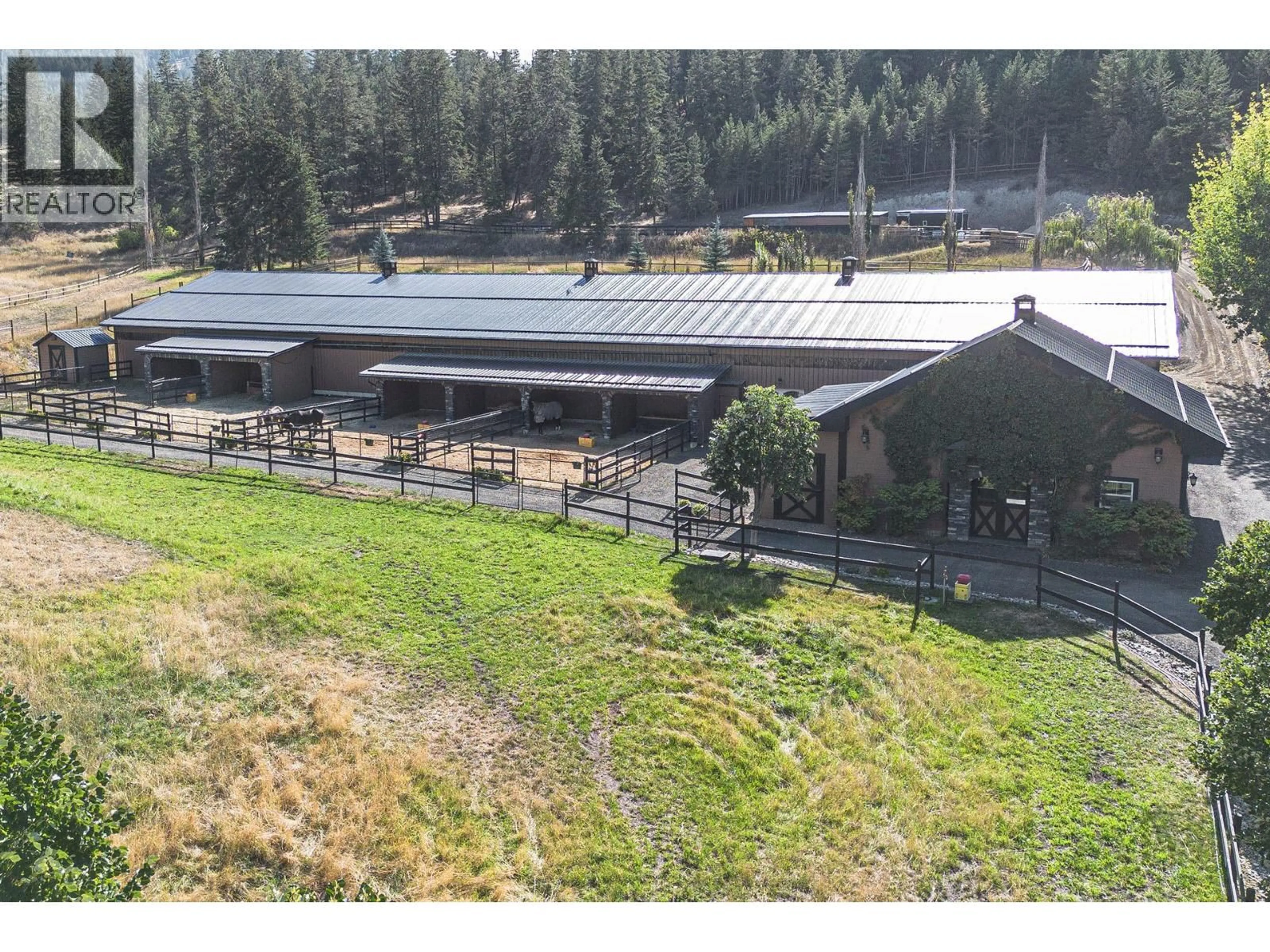 A pic from outside/outdoor area/front of a property/back of a property/a pic from drone, mountain view for 5833 TODD ROAD, Kamloops British Columbia V2C6P2