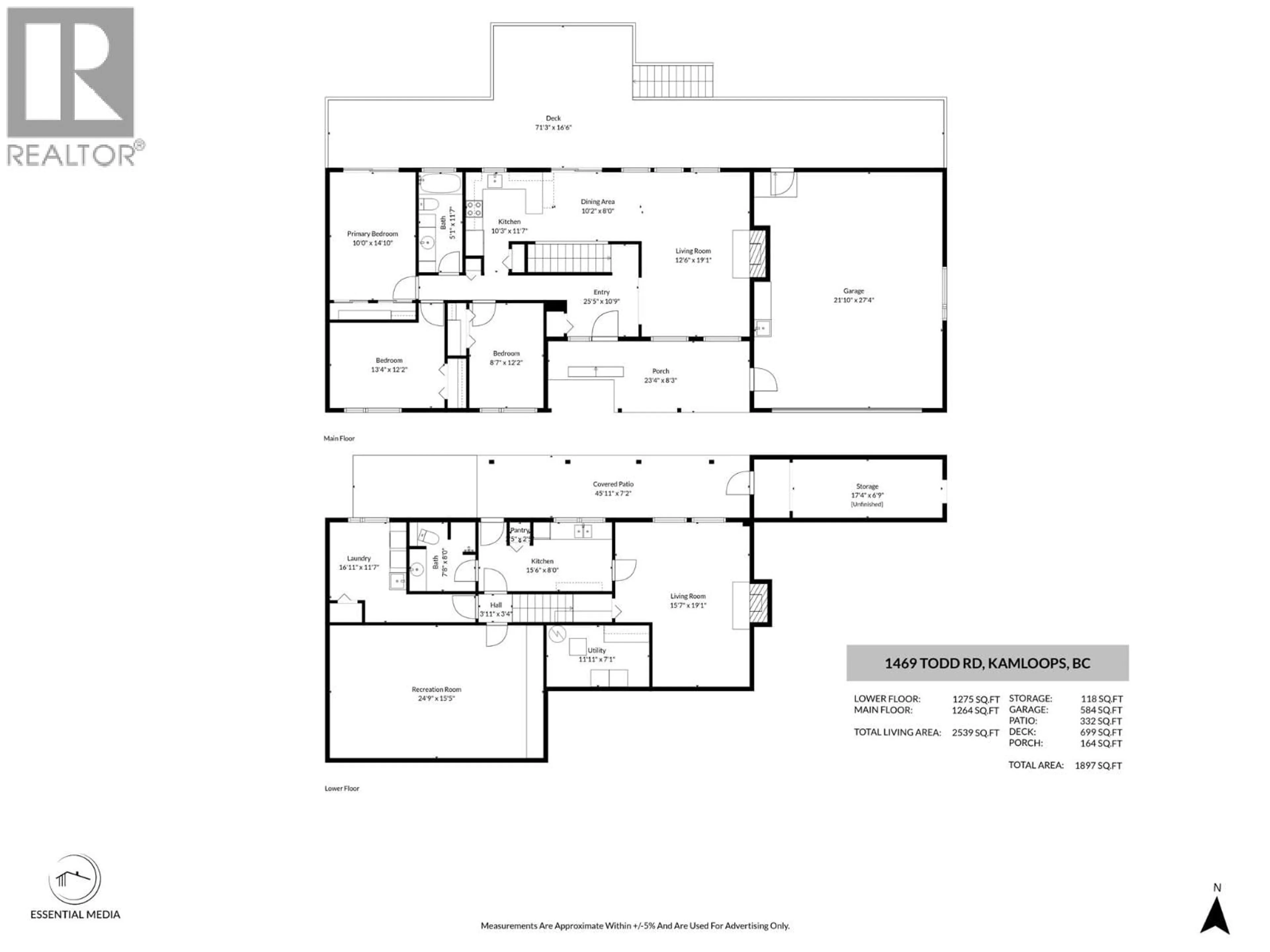 Floor plan for 1496 TODD ROAD, Kamloops British Columbia V2C5B5