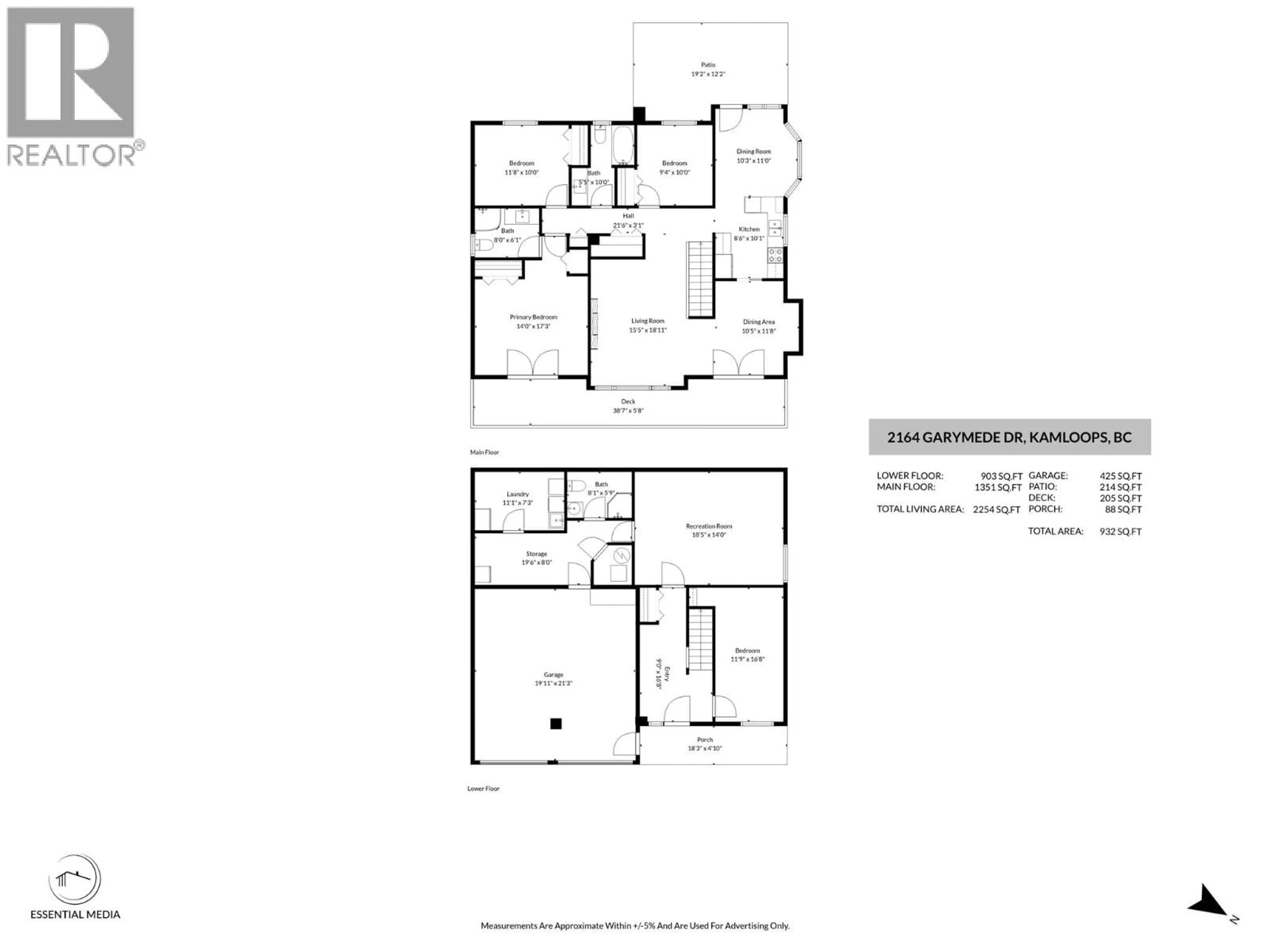 Floor plan for 2164 GARYMEDE DRIVE, Kamloops British Columbia V1S1N9