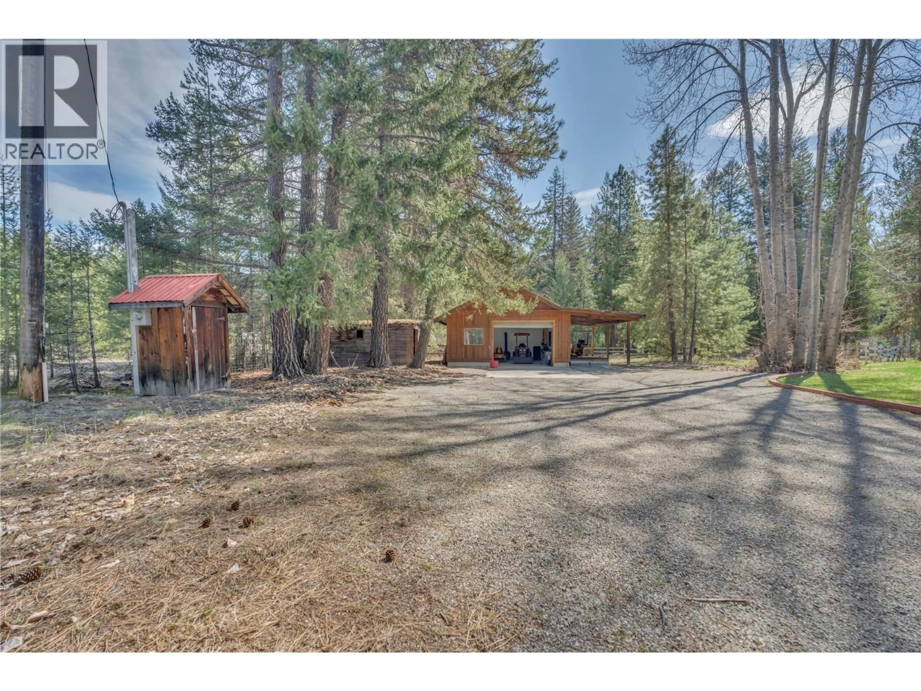 A pic from outside/outdoor area/front of a property/back of a property/a pic from drone, forest/trees view for 2481 COALMONT ROAD, Coalmont-Tulameen British Columbia V0H1G0