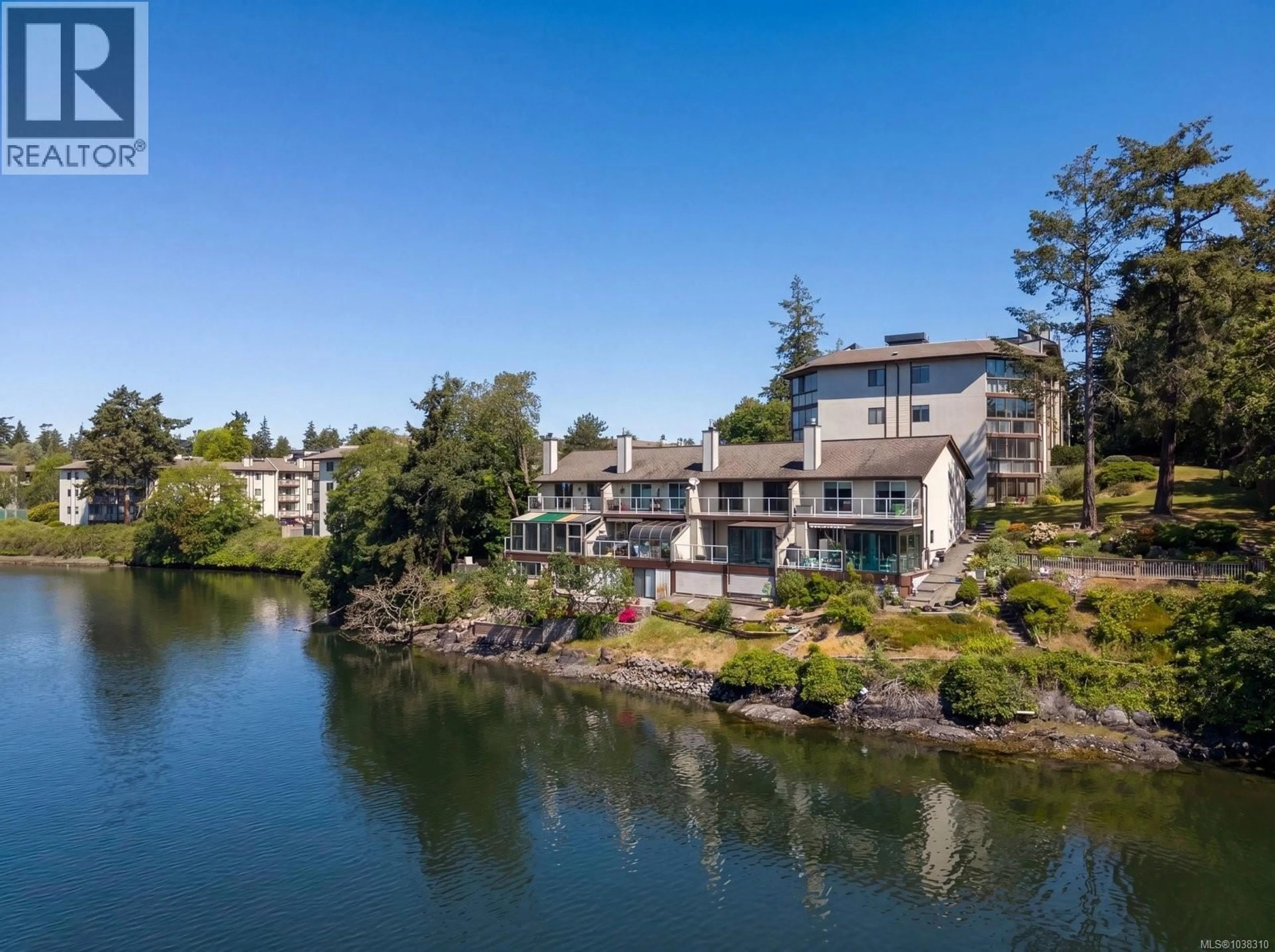A pic from outside/outdoor area/front of a property/back of a property/a pic from drone, water/lake/river/ocean view for 3 - 67 GORGE ROAD WEST, Saanich British Columbia V9A1L9