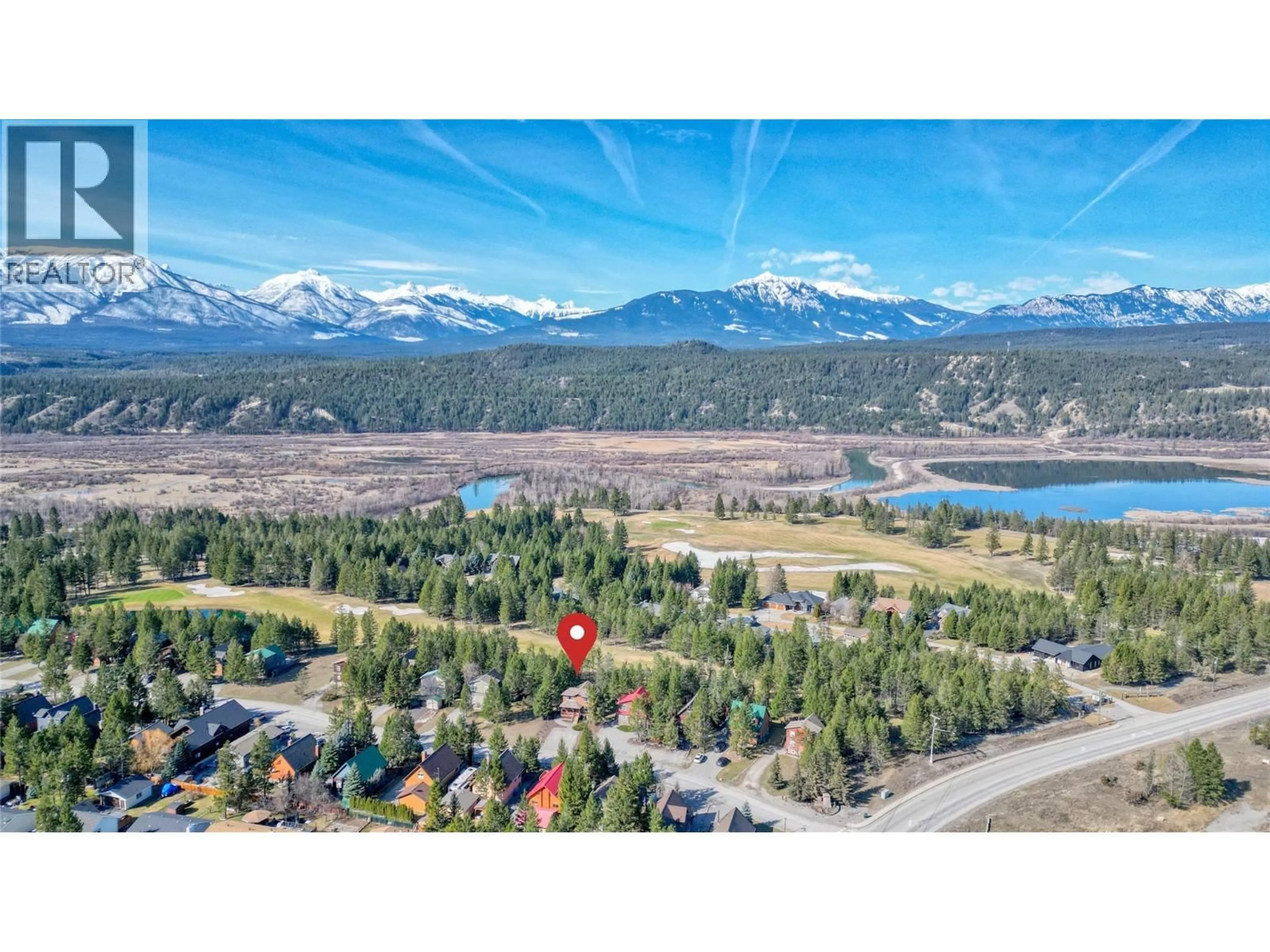 A pic from outside/outdoor area/front of a property/back of a property/a pic from drone, water/lake/river/ocean view for 7491 PINE CONE LANE OTHER, Radium Hot Springs British Columbia V0A1M0