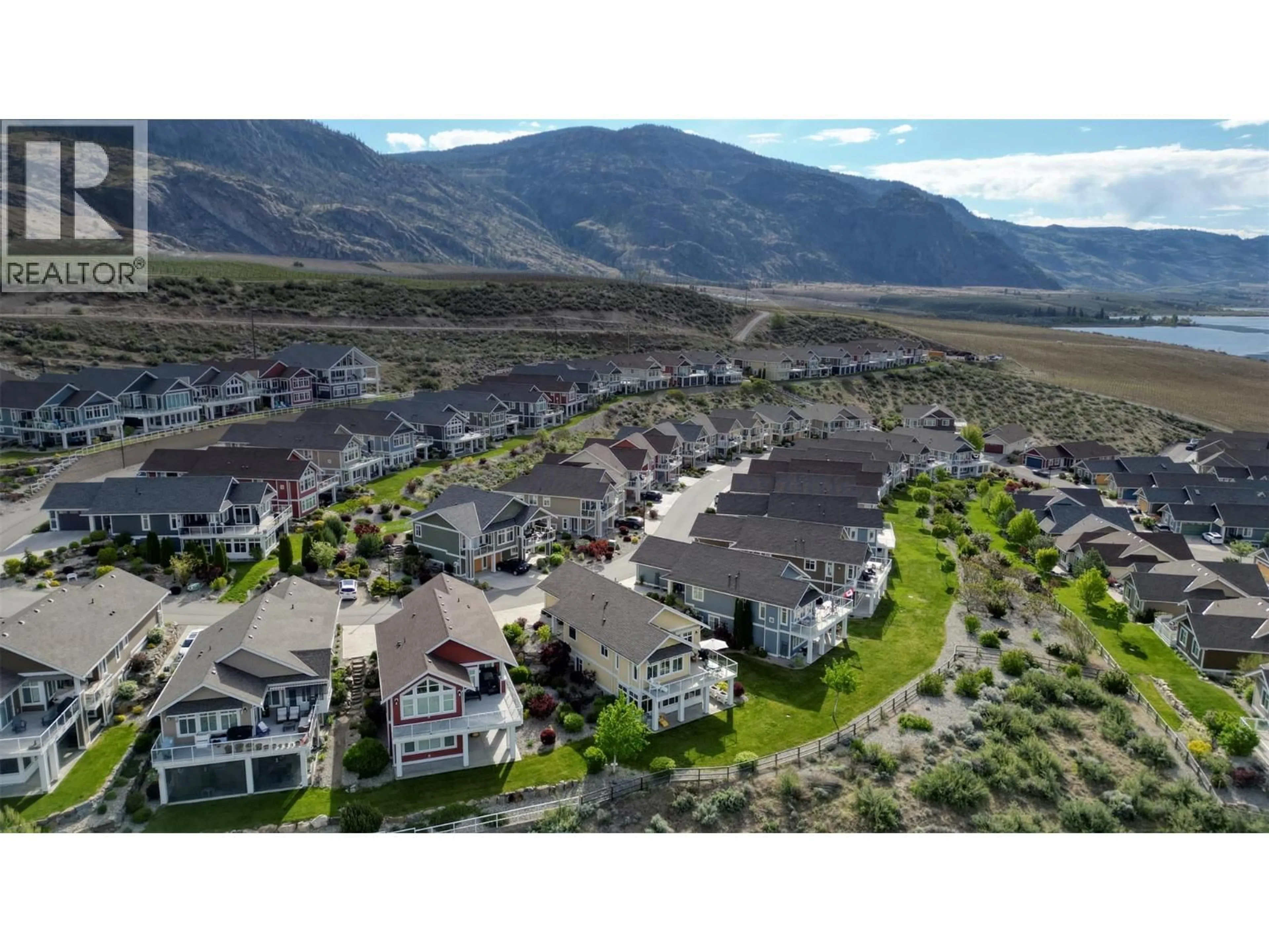 A pic from outside/outdoor area/front of a property/back of a property/a pic from drone, mountain view for 195 - 2450 RADIO TOWER ROAD, Oliver British Columbia V0H1T1