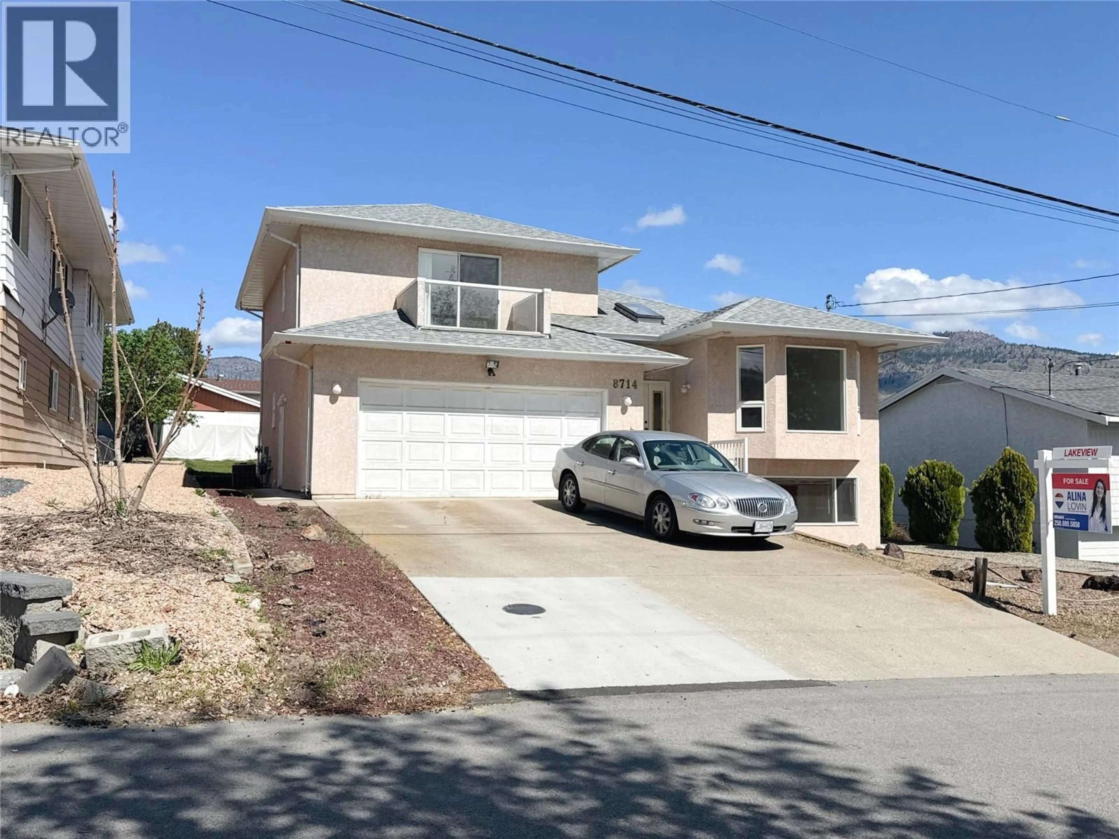 Home with vinyl exterior material, street for 8714 22ND AVENUE, Osoyoos British Columbia V0H1V1