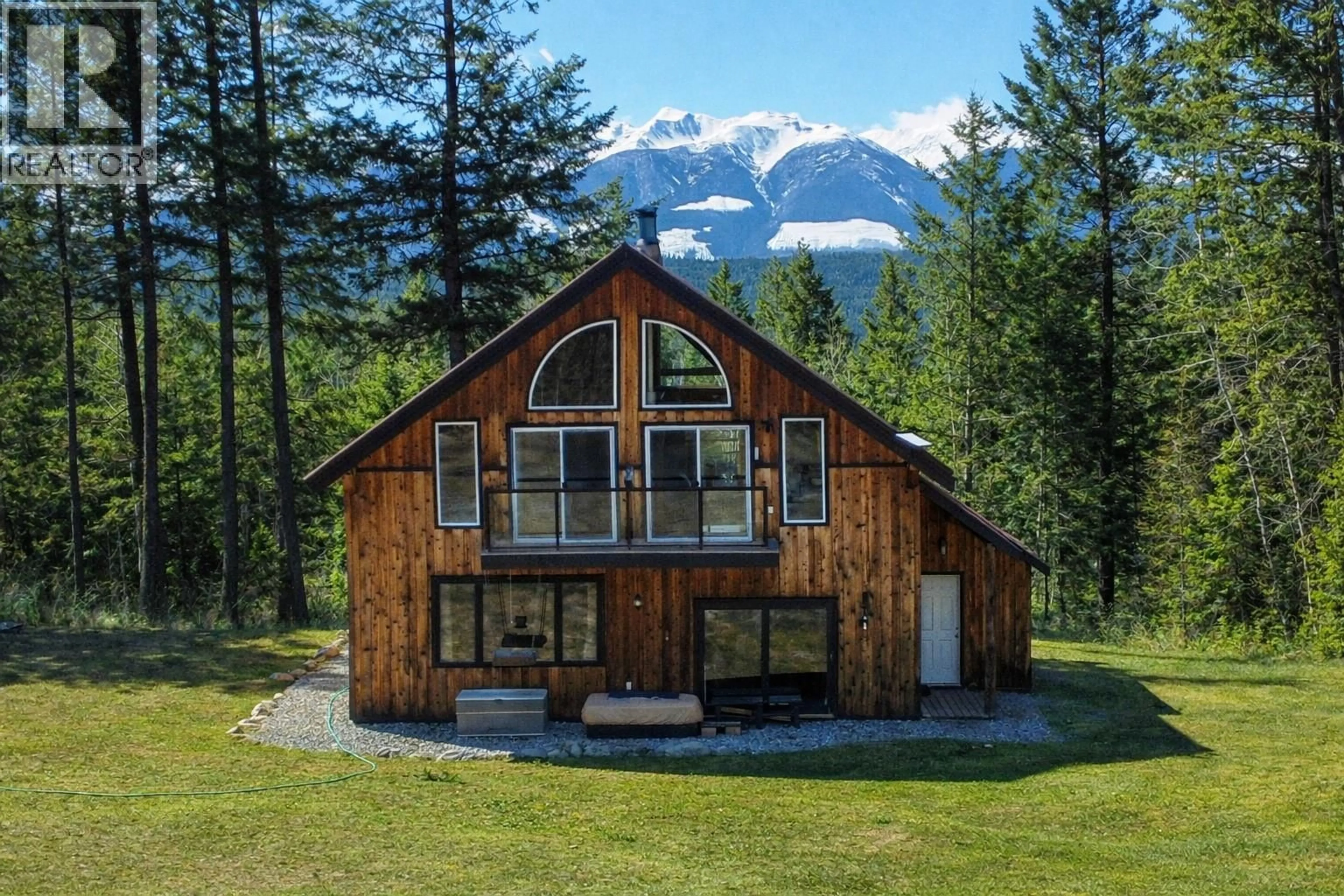 A pic from outside/outdoor area/front of a property/back of a property/a pic from drone, mountain view for 4360 ADAIR ROAD, Parson British Columbia V0A1L0