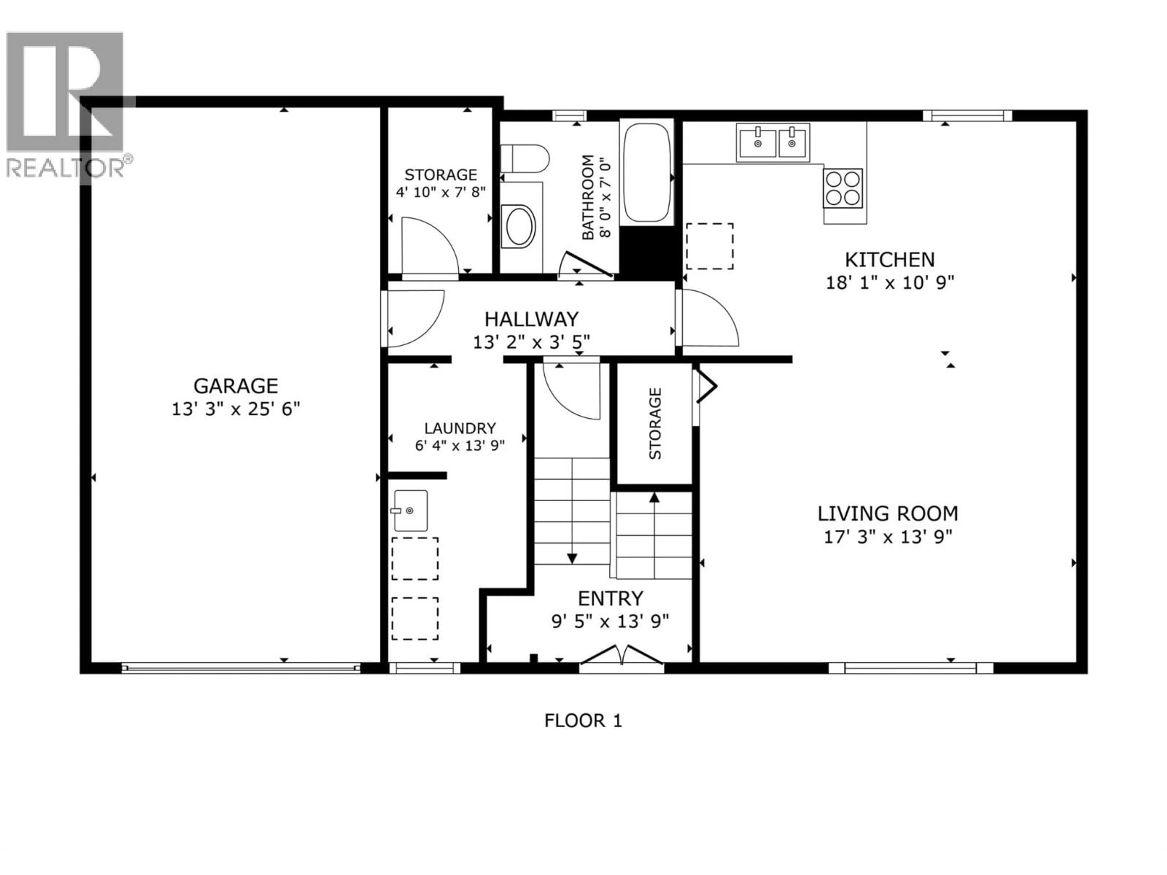 Floor plan for 2615 GRENFELL ROAD, Kelowna British Columbia V1Y3C9