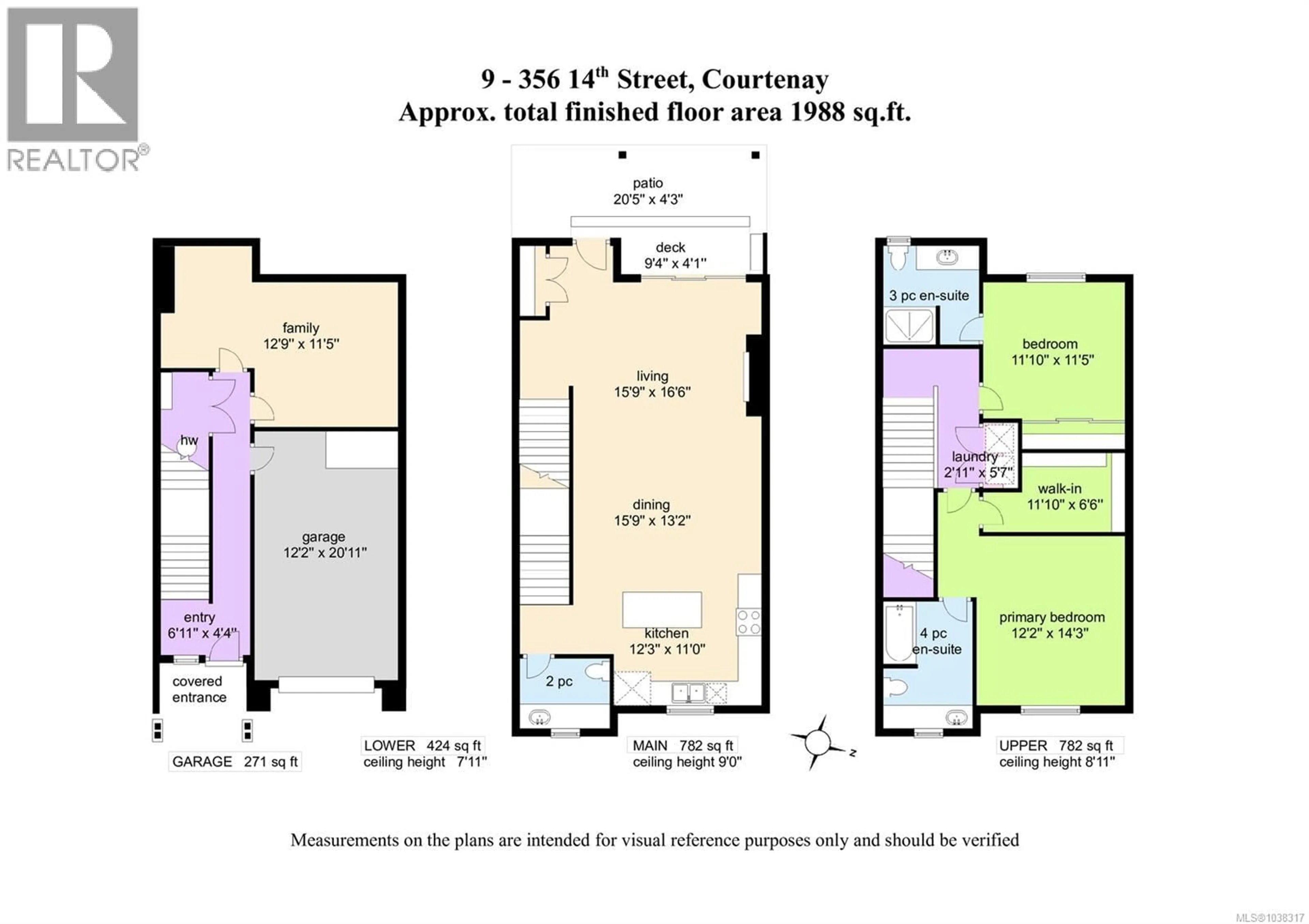 Floor plan for 9 - 356 14TH STREET, Courtenay British Columbia V9N1W2