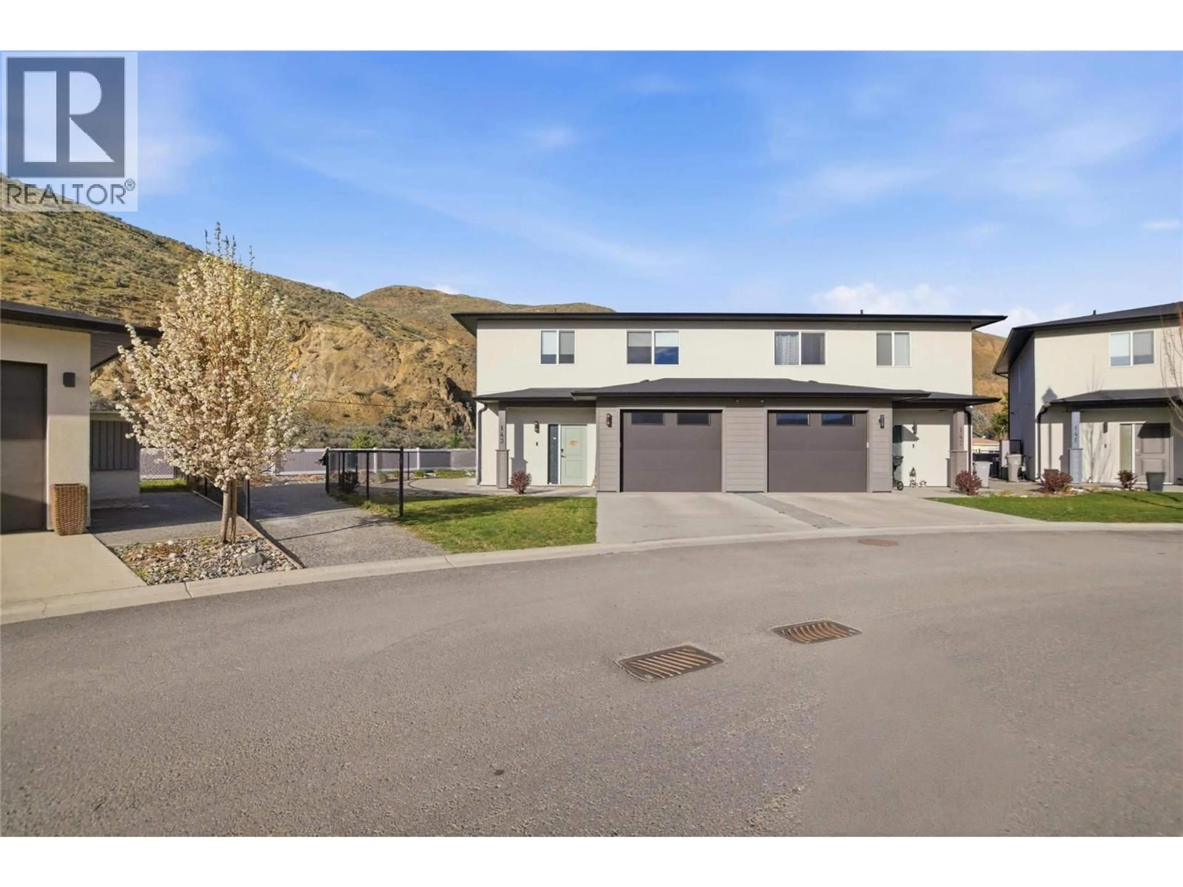 A pic from outside/outdoor area/front of a property/back of a property/a pic from drone, street for 143 - 2683 ORD ROAD, Kamloops British Columbia V2B0J2