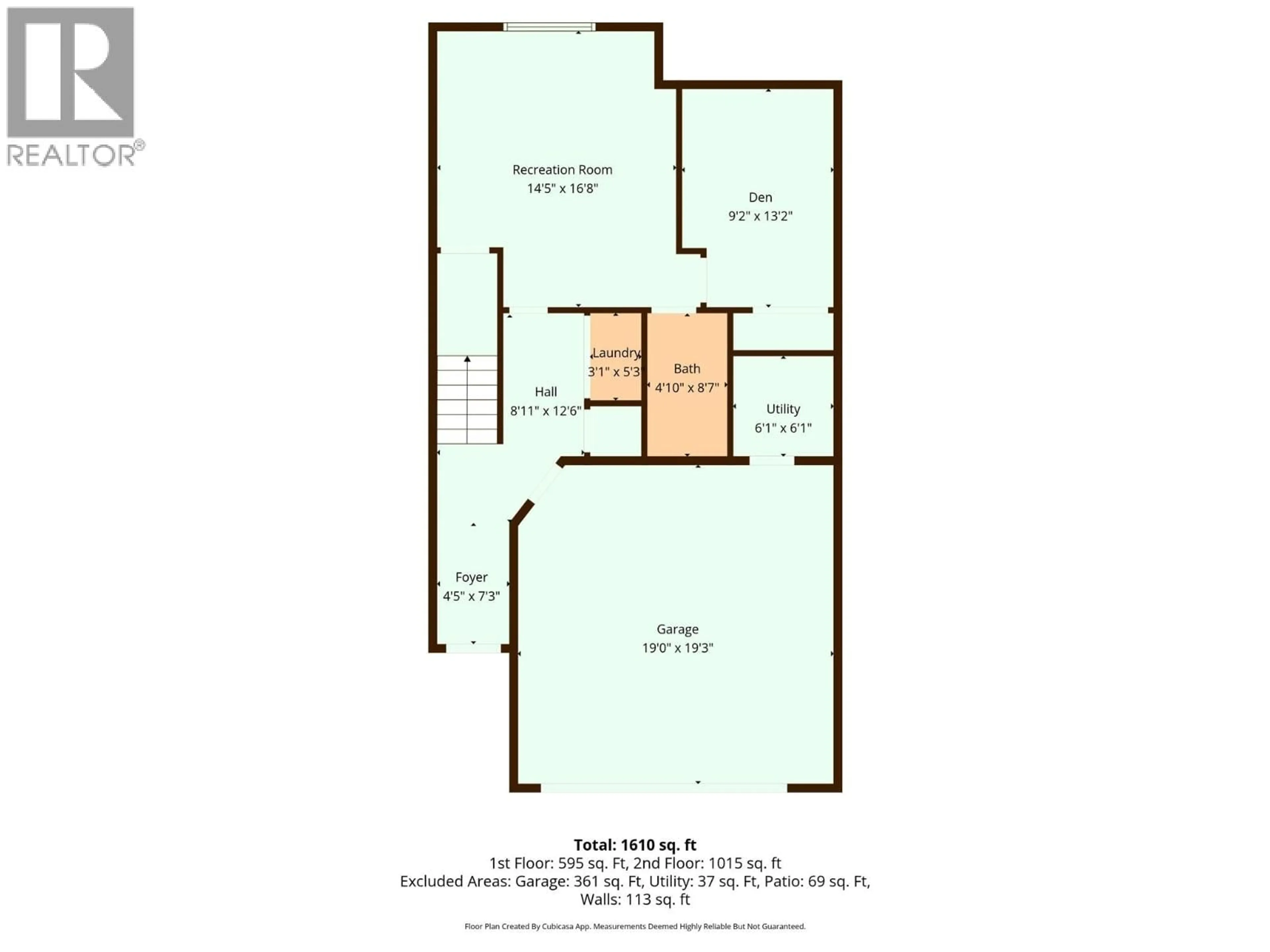 Floor plan for 6 - 2046 ROBSON PLACE, Kamloops British Columbia V2E0A5