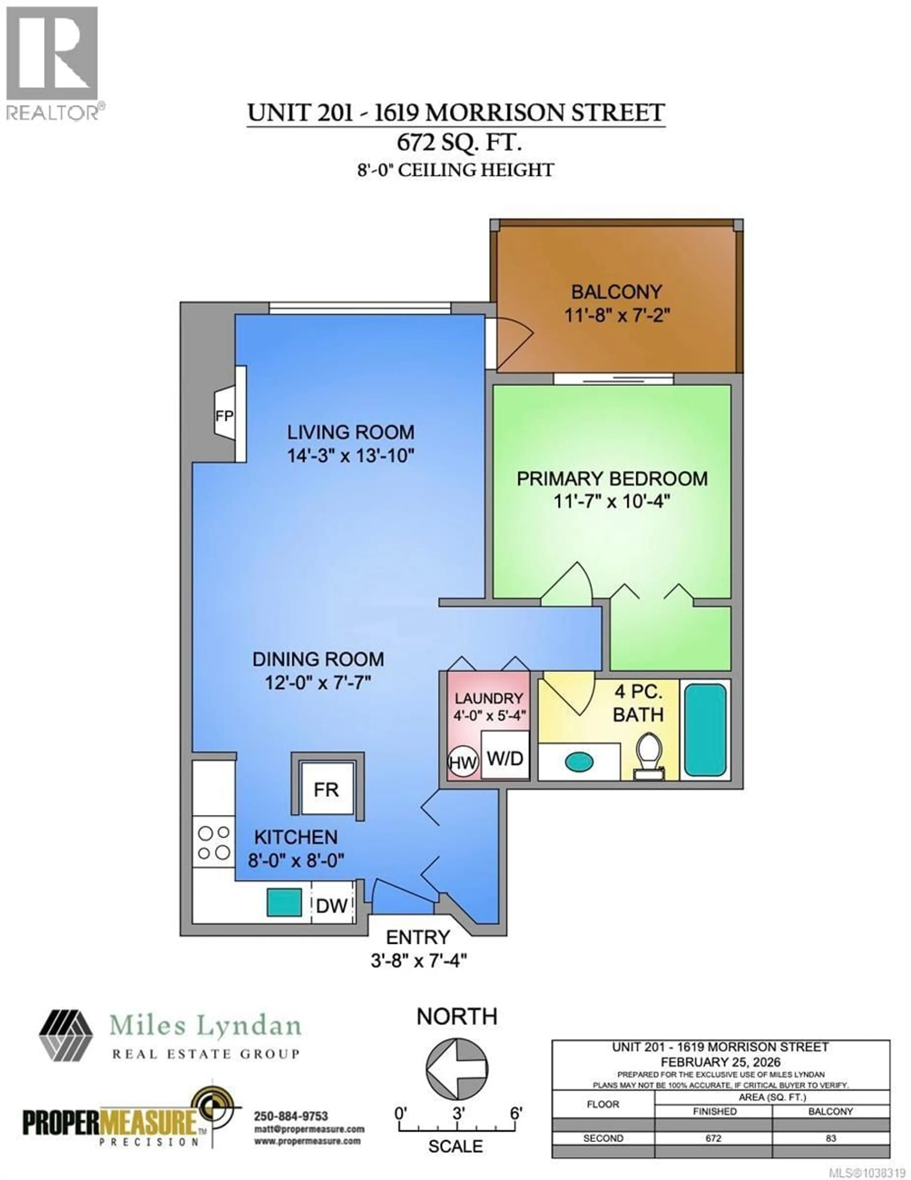 Floor plan for 201 - 1619 MORRISON STREET, Victoria British Columbia V8R6R8