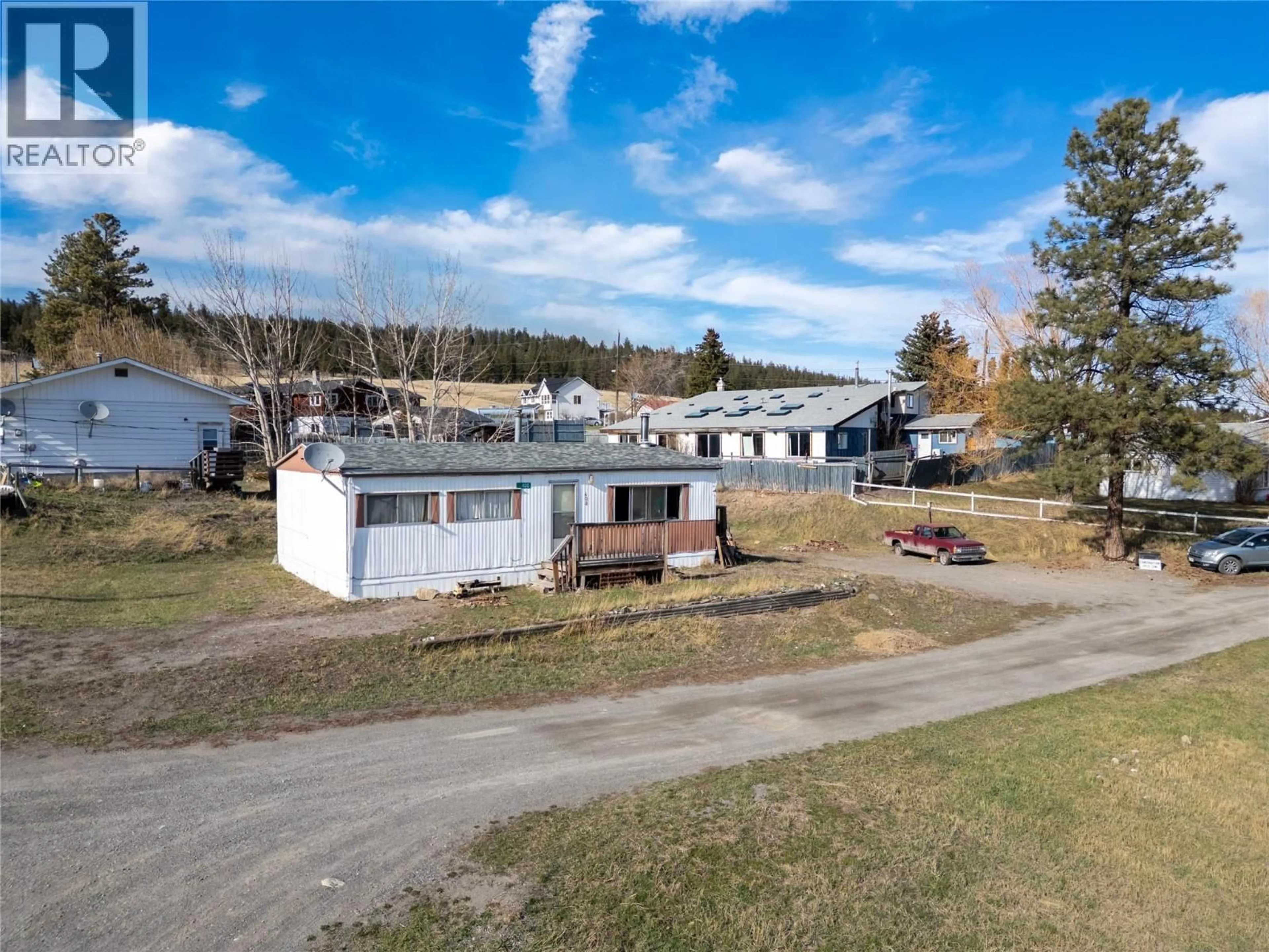 A pic from outside/outdoor area/front of a property/back of a property/a pic from drone, unknown for 400 FIR AVENUE, Clinton British Columbia V0K1K0