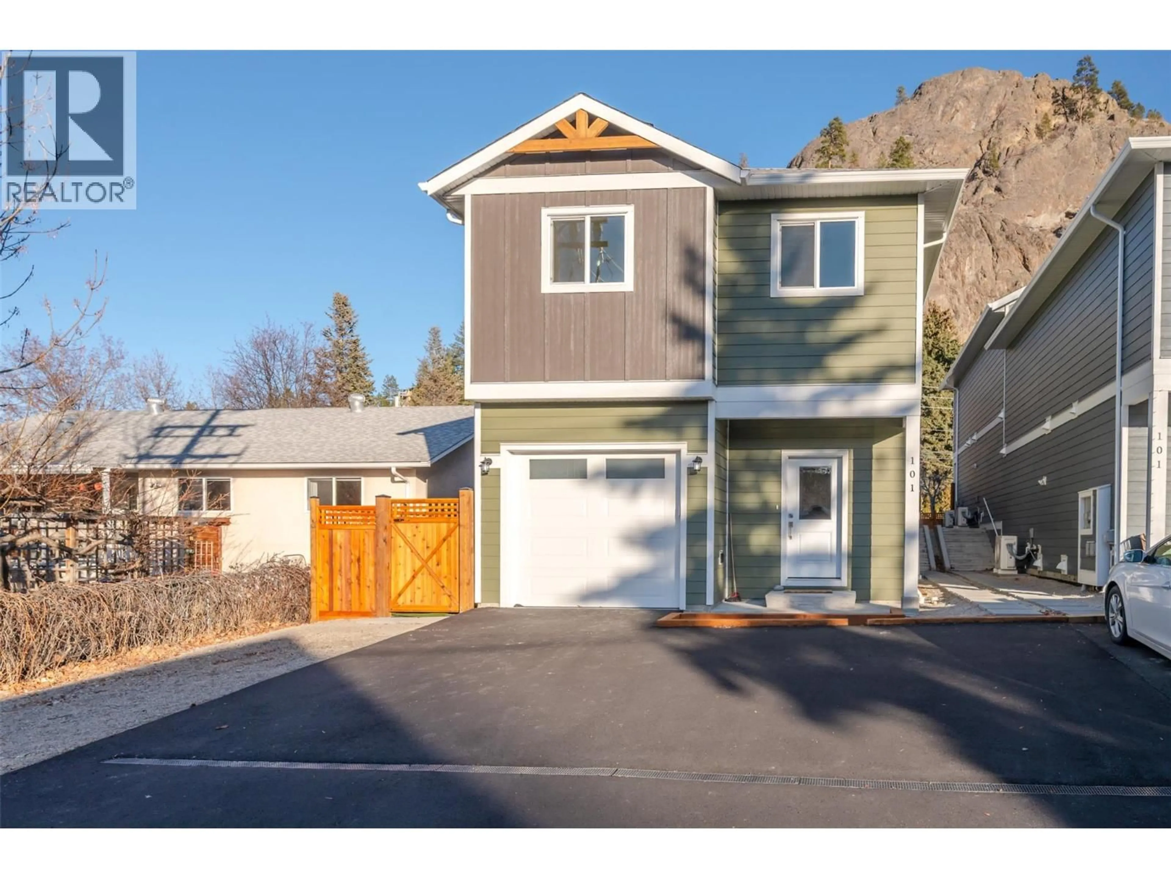 Home with vinyl exterior material, street for 101 - 11612 VICTORIA ROAD SOUTH, Summerland British Columbia V0H1Z2