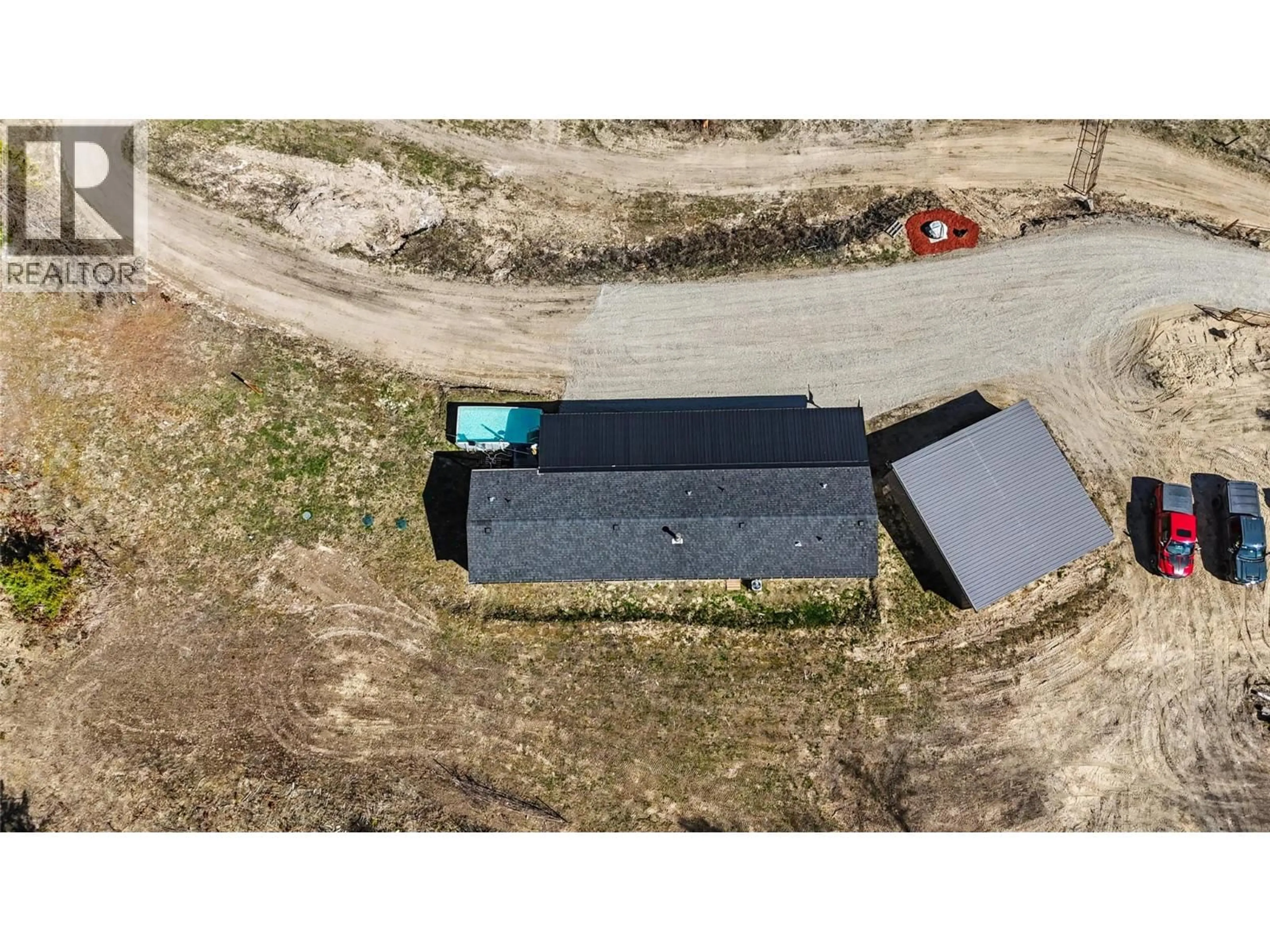 A pic from outside/outdoor area/front of a property/back of a property/a pic from drone, building for 10899 SEABROOK ROAD, Grand Forks British Columbia V0H1H8
