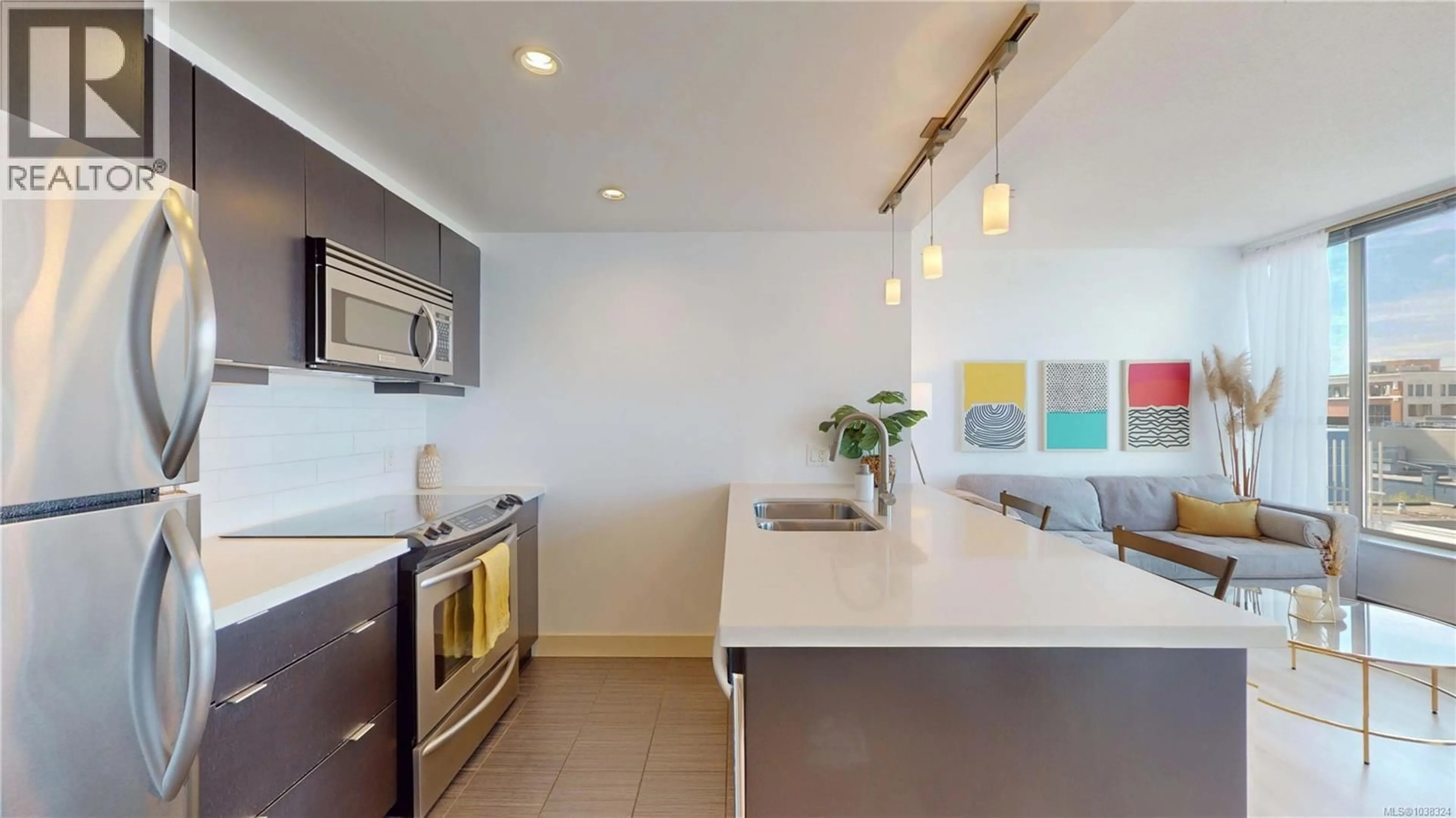 Open concept kitchen, unknown for 603 - 760 JOHNSON STREET, Victoria British Columbia V8W1N1