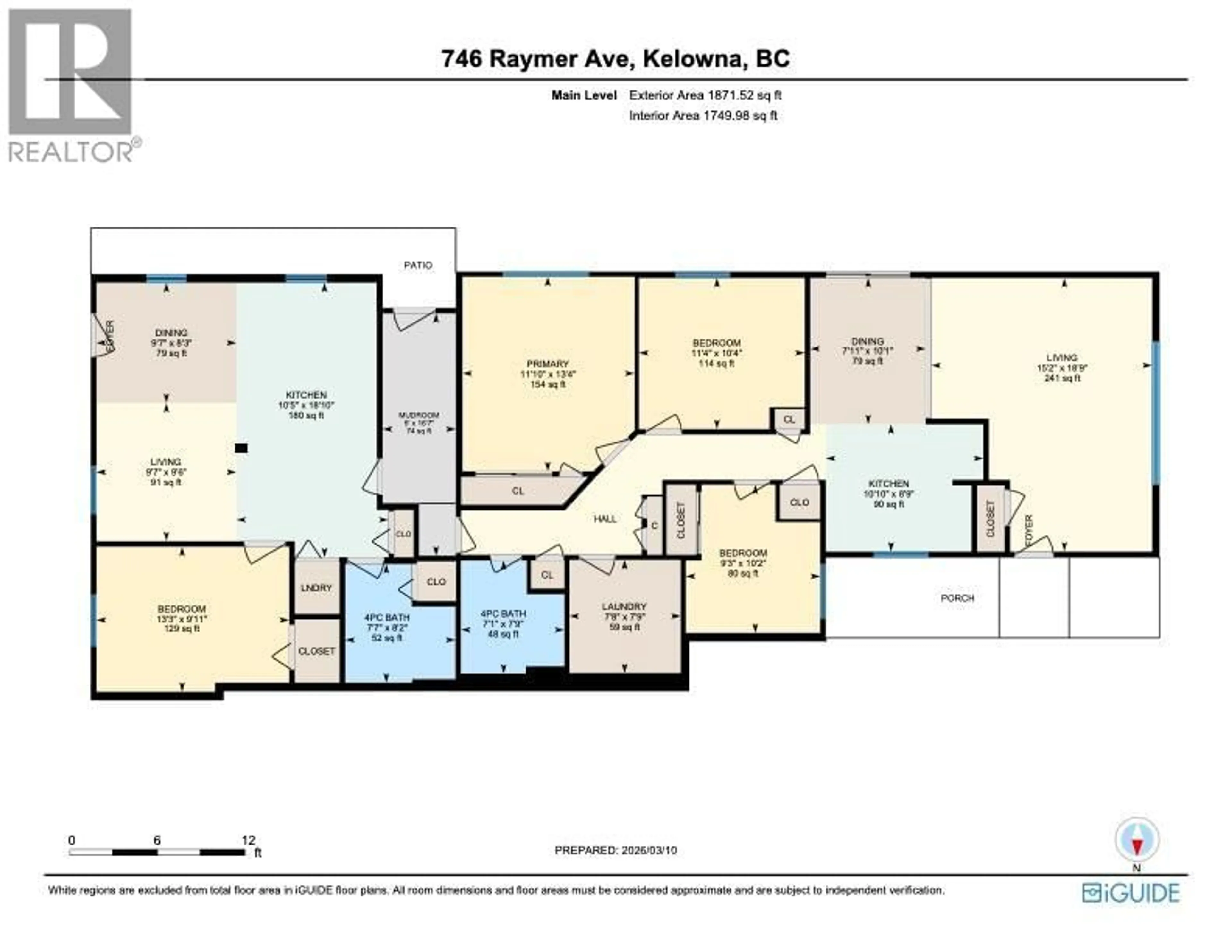 Floor plan for 746 RAYMER AVENUE, Kelowna British Columbia V1X2Z8