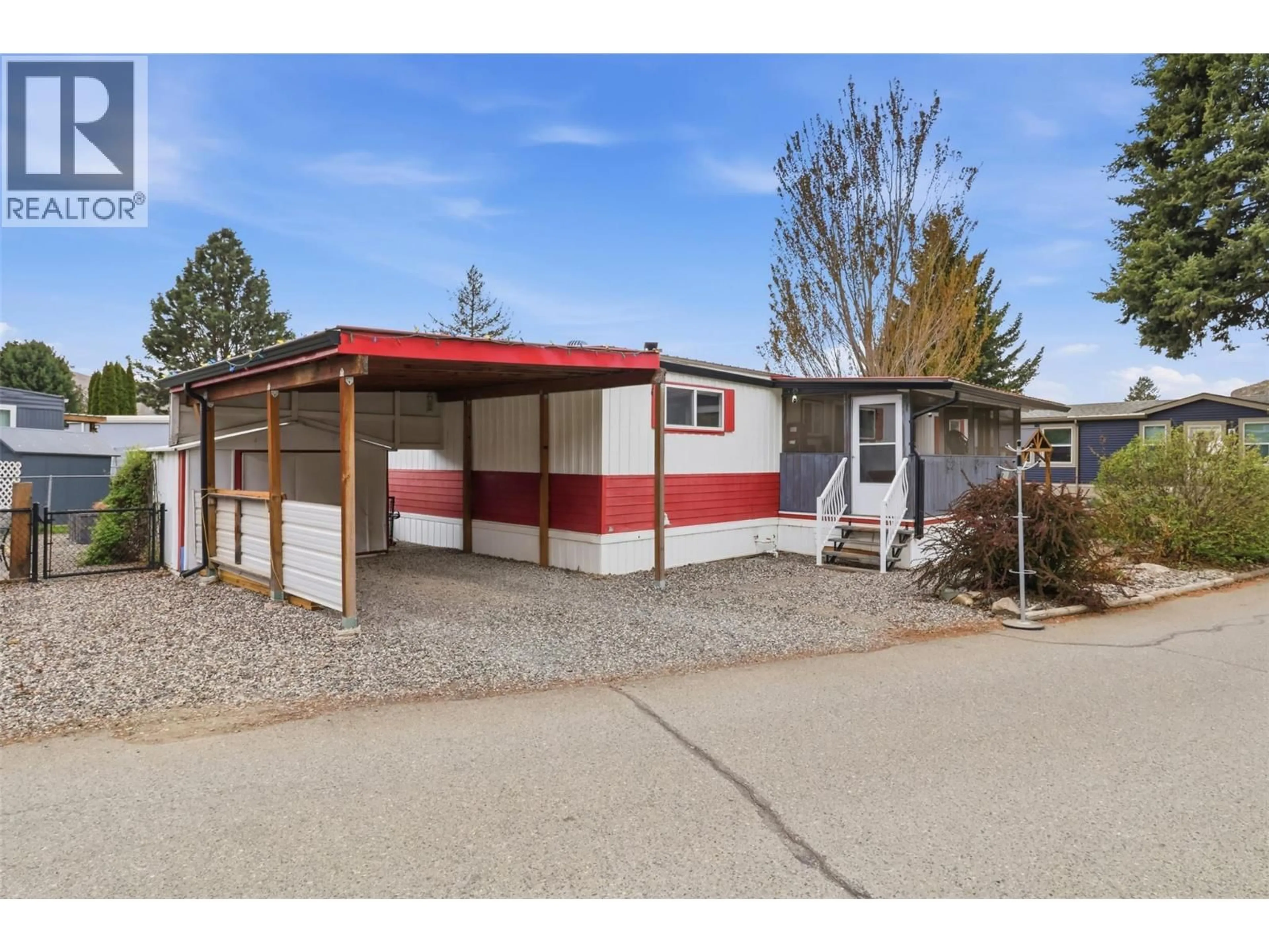Home with vinyl exterior material, street for 141 - 2401 ORD ROAD, Kamloops British Columbia V2B7V8