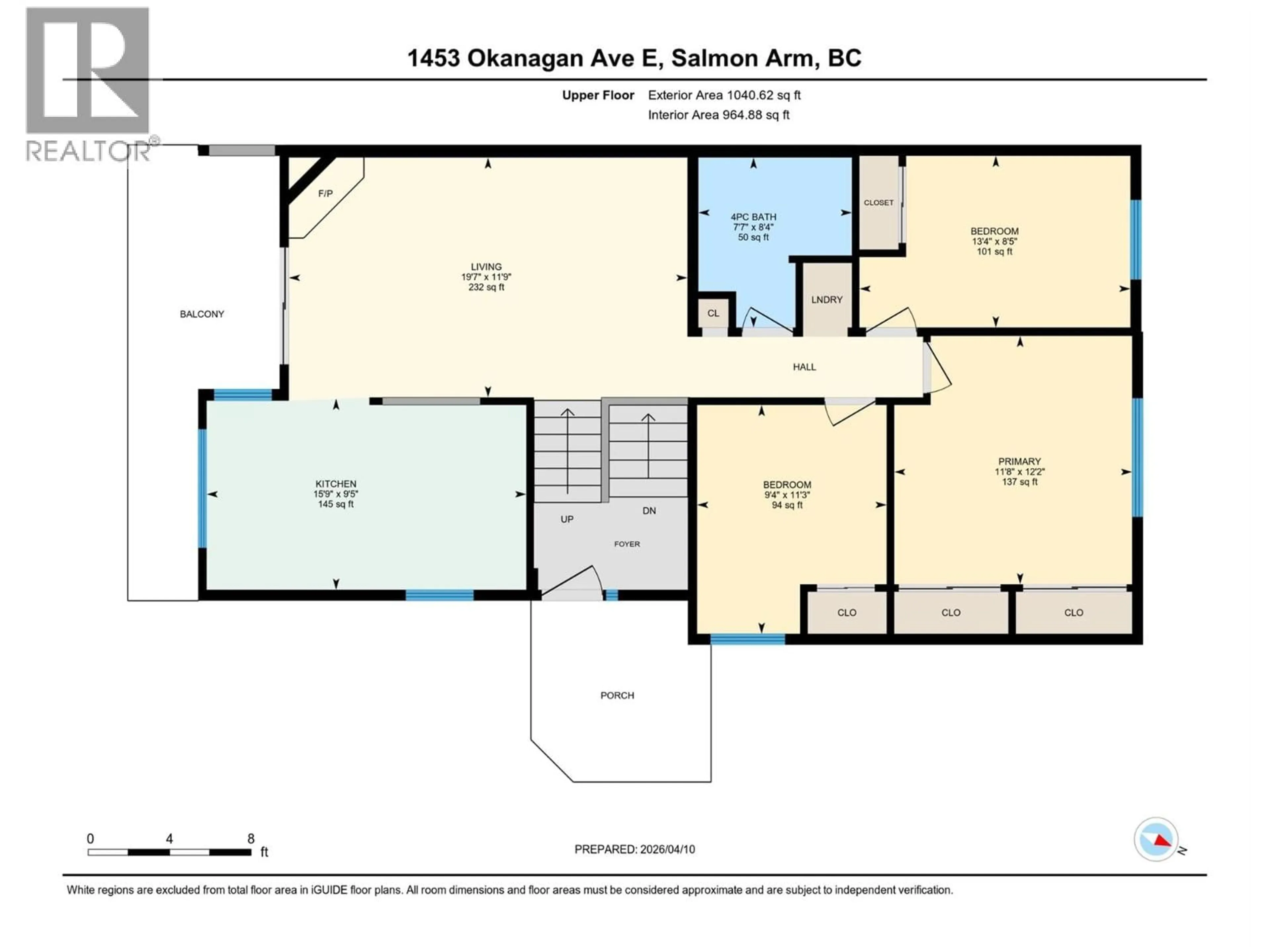 Floor plan for 1453 OKANAGAN AVENUE NORTHEAST, Salmon Arm British Columbia V1E1N5