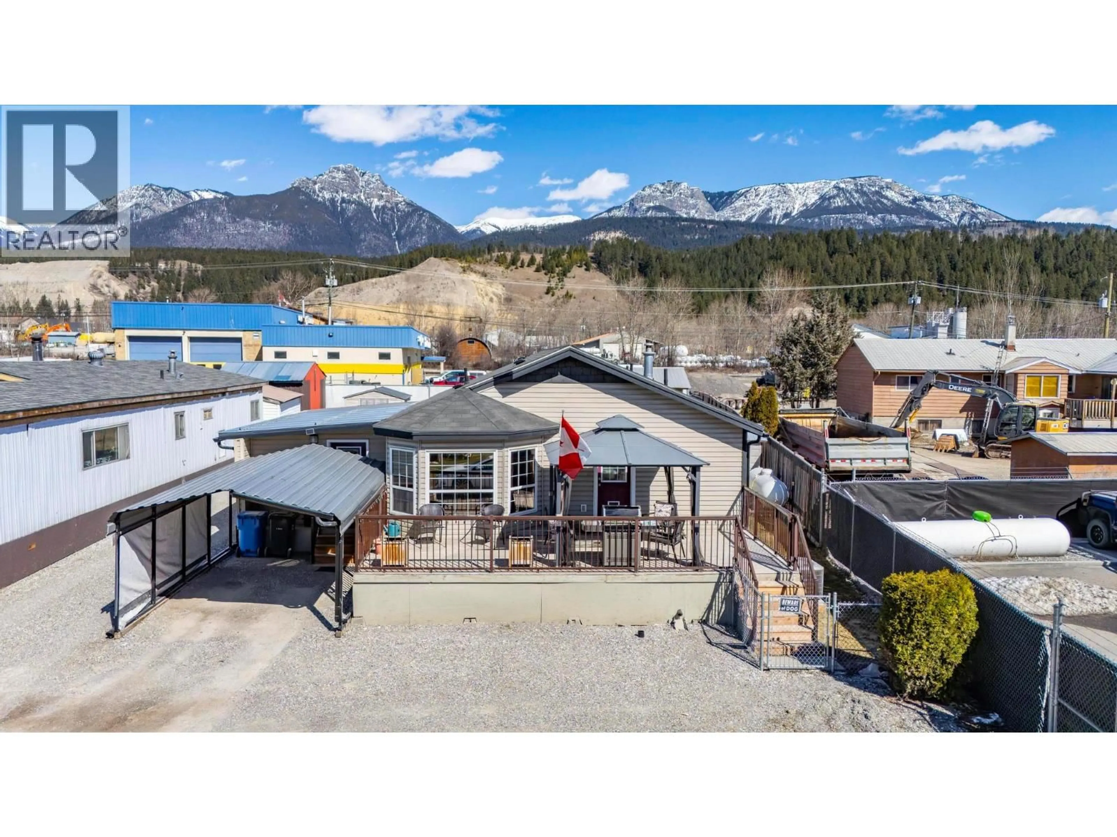 A pic from outside/outdoor area/front of a property/back of a property/a pic from drone, mountain view for 91 - 1036 11TH STREET NORTH, Golden British Columbia V0A1H0