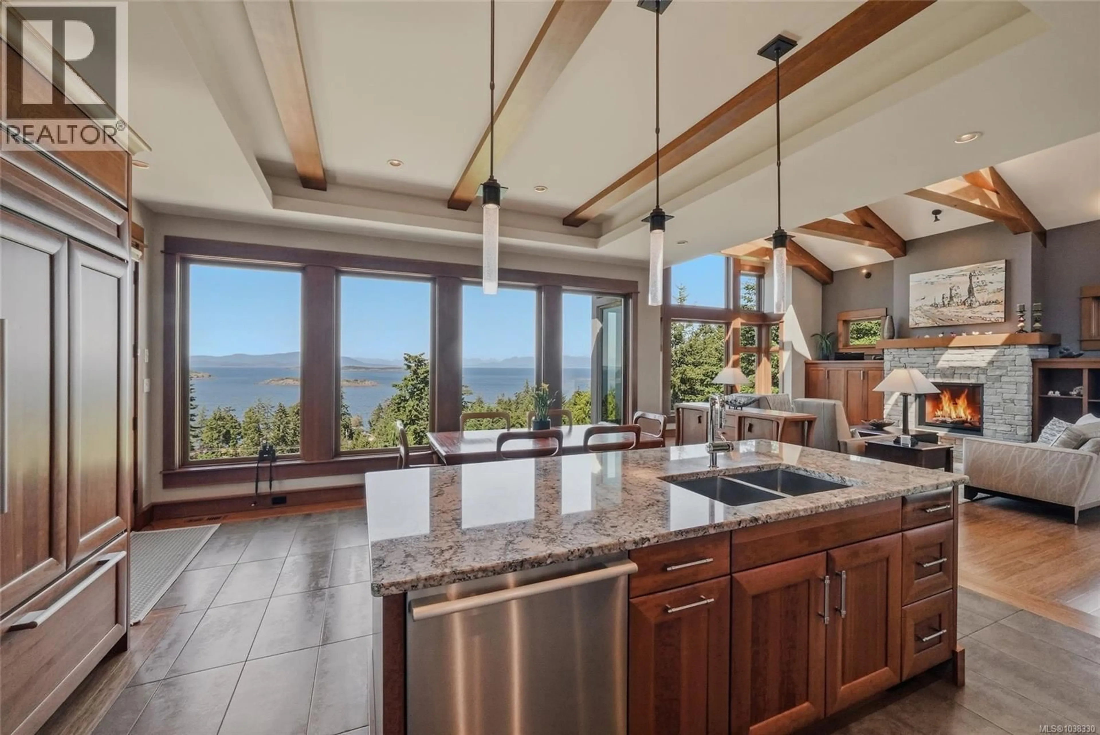 Open concept kitchen, ceramic/tile floor for 3230 HUNTINGTON PLACE, Nanoose Bay British Columbia V9P9H6