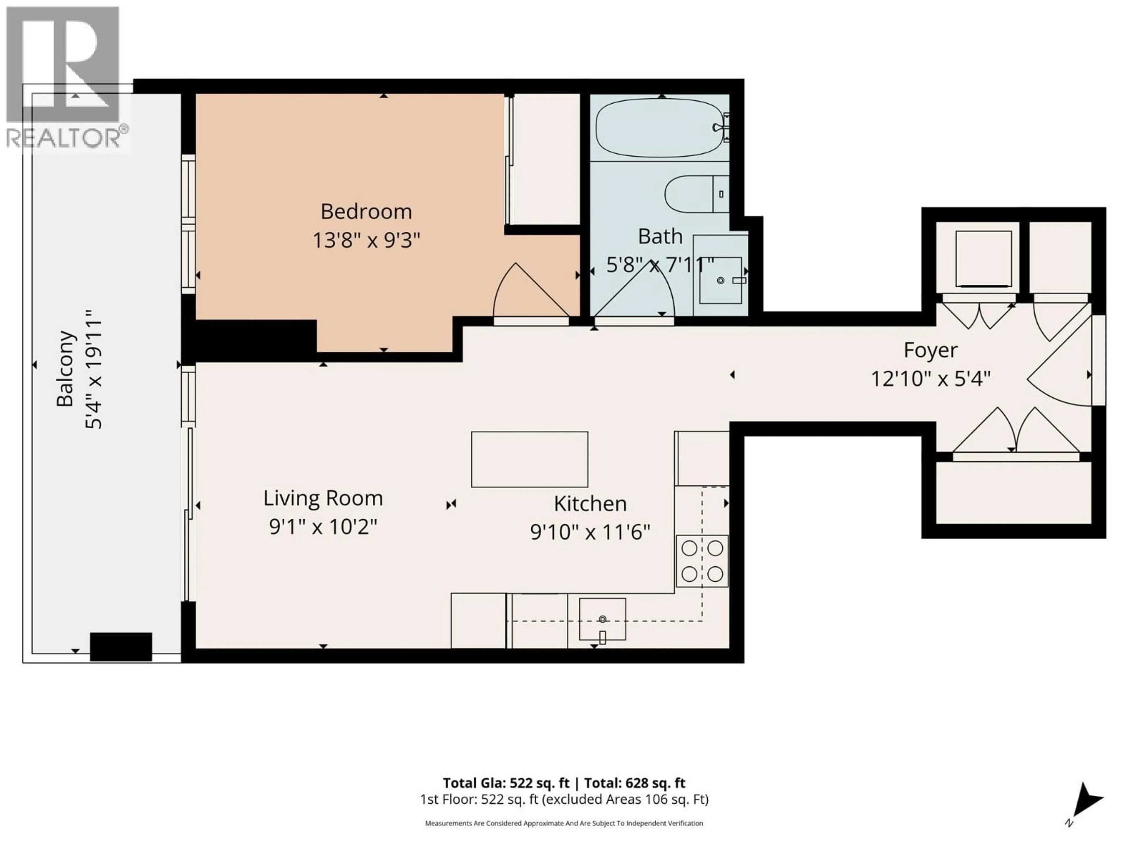 Floor plan for 703 - 3699 CAPOZZI ROAD, Kelowna British Columbia V1W3L2