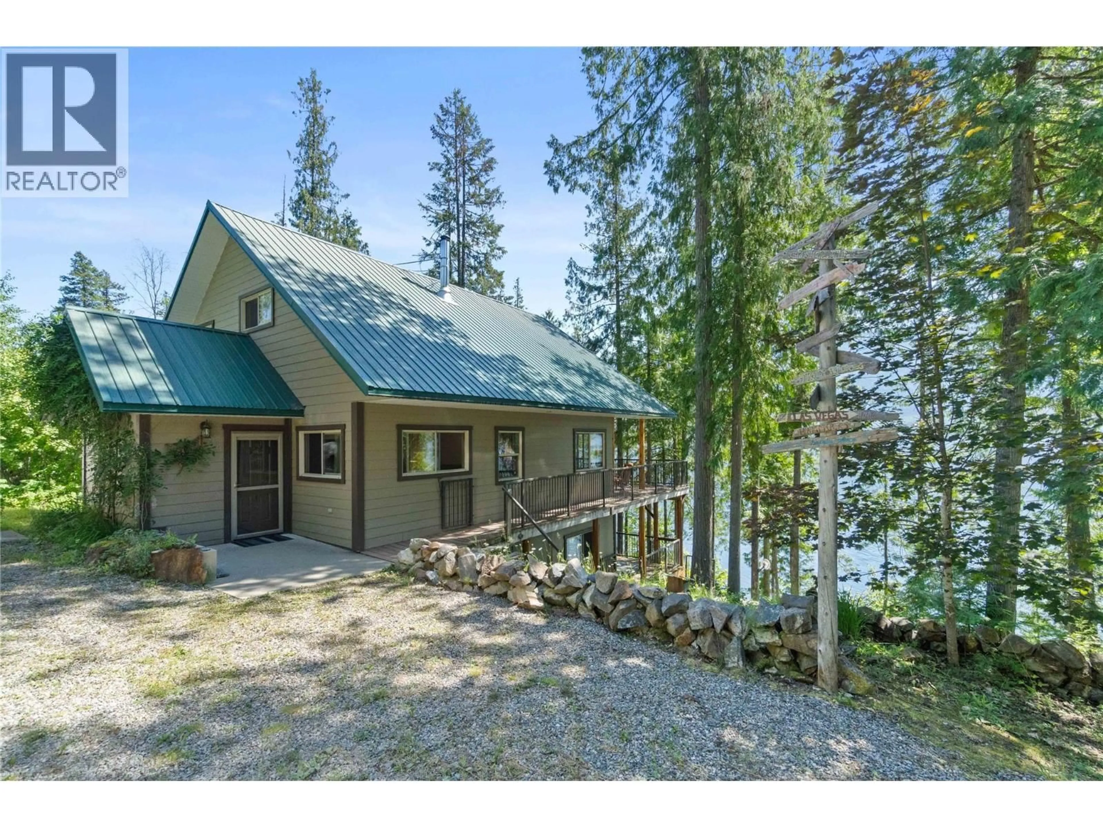 A pic from outside/outdoor area/front of a property/back of a property/a pic from drone, water/lake/river/ocean view for 12 & 13 - 9000 SEYMOUR ARM MAIN FSR OTHER, Seymour Arm British Columbia V0E1M0