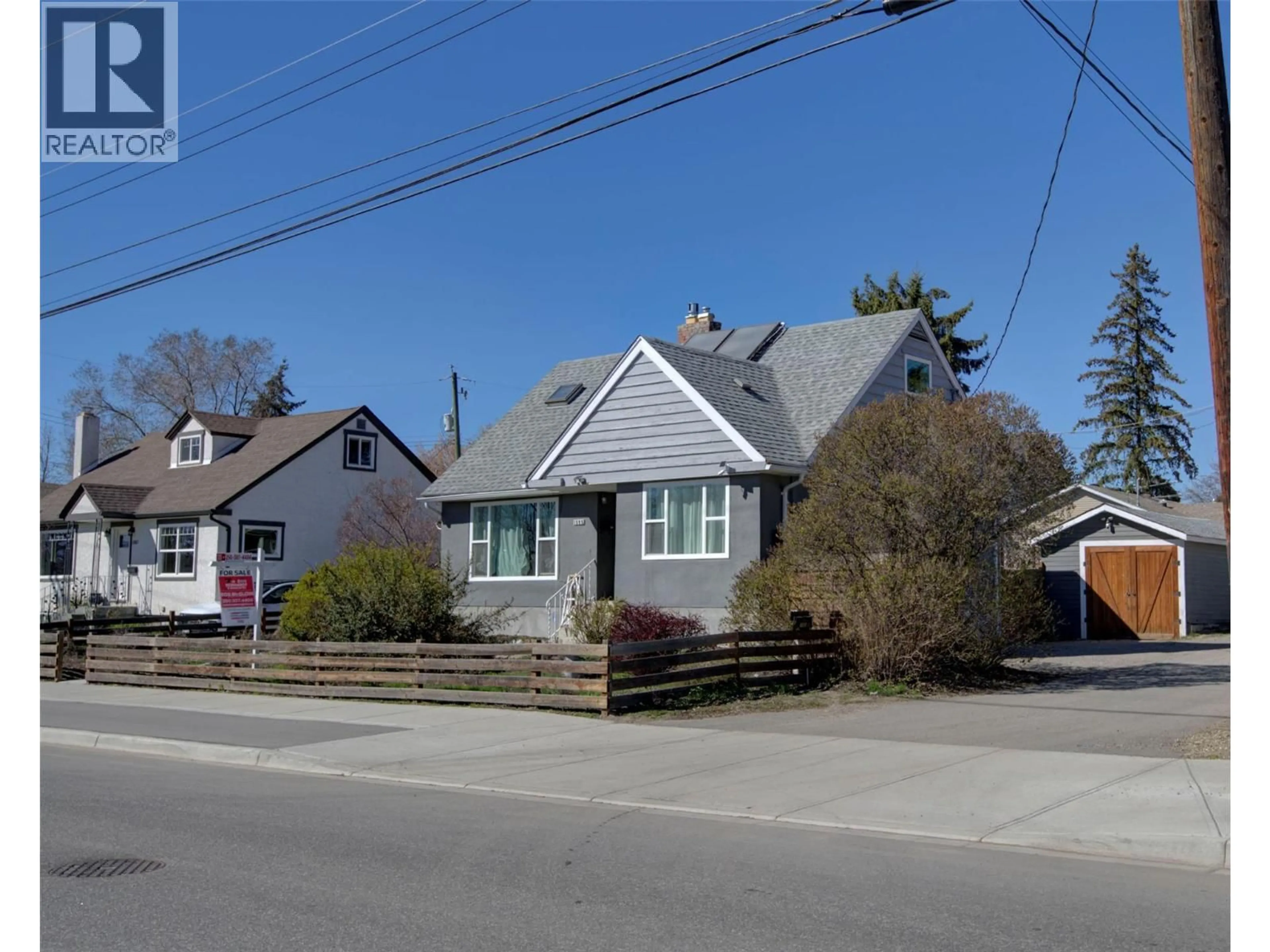 A pic from outside/outdoor area/front of a property/back of a property/a pic from drone, street for 1505 32 AVENUE, Vernon British Columbia V1T2H9