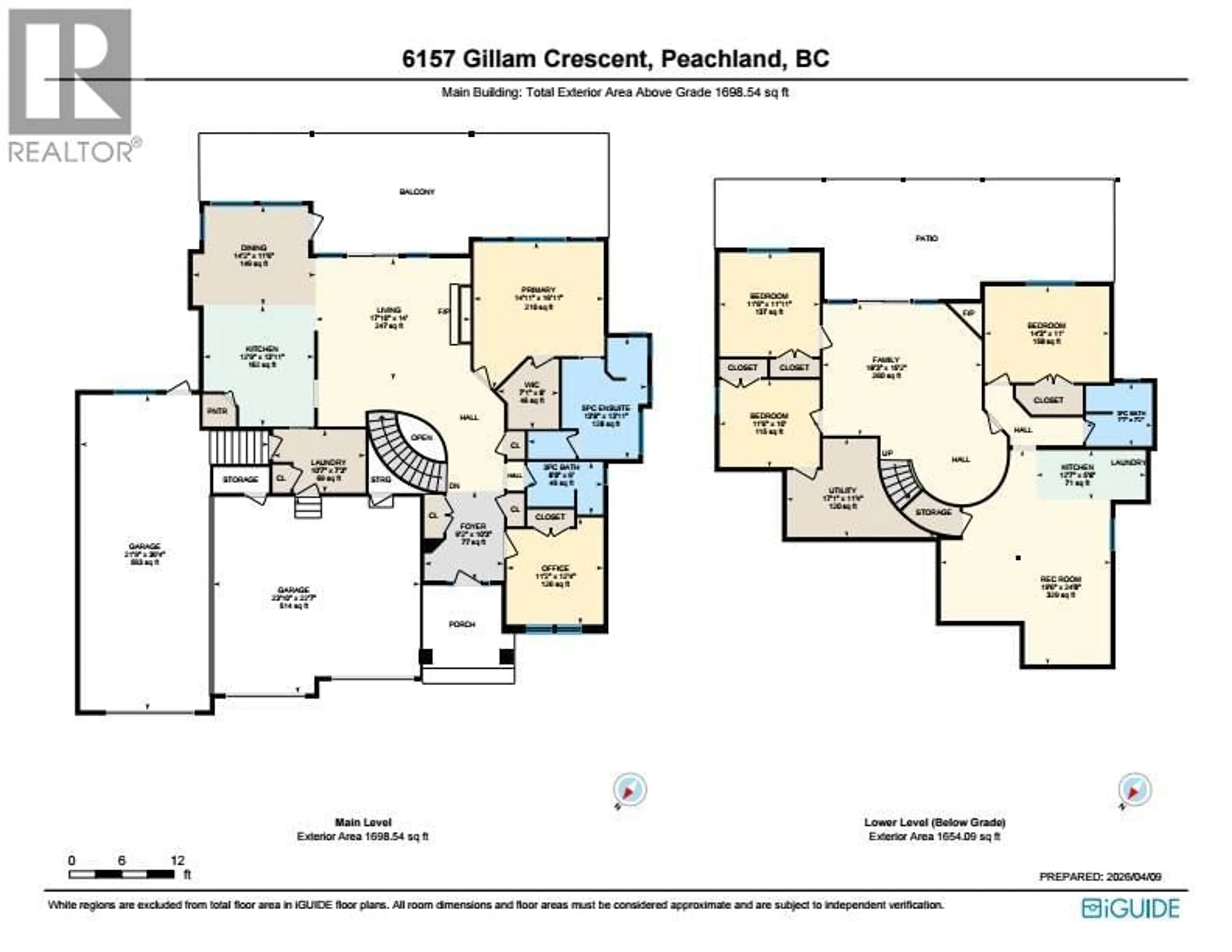 Floor plan for 6157 GILLAM CRESCENT, Peachland British Columbia V0H1X4