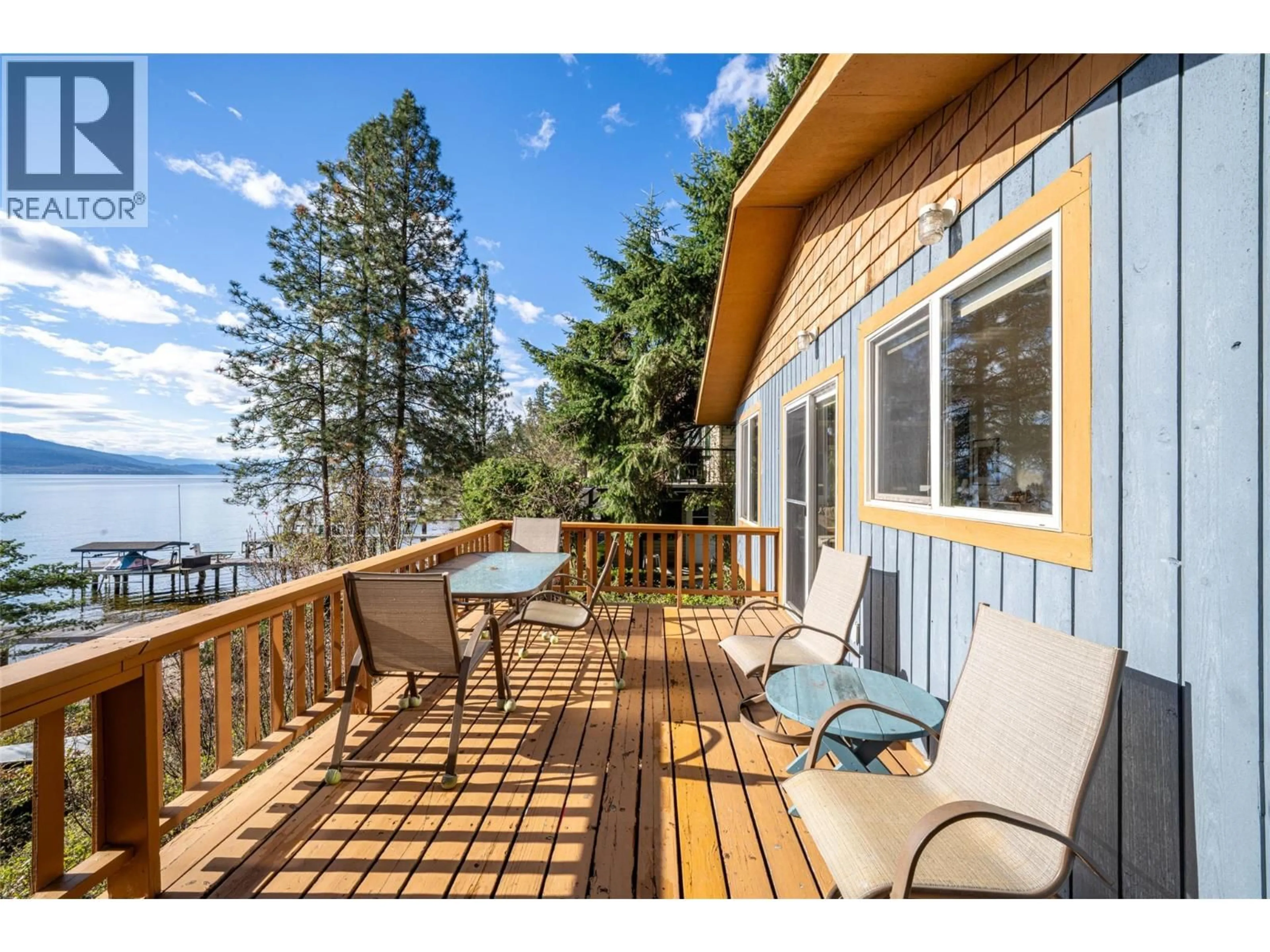 Patio, water/lake/river/ocean view for 16 - 8525 EWING'S LANDING ROAD, Vernon British Columbia V1H2E7