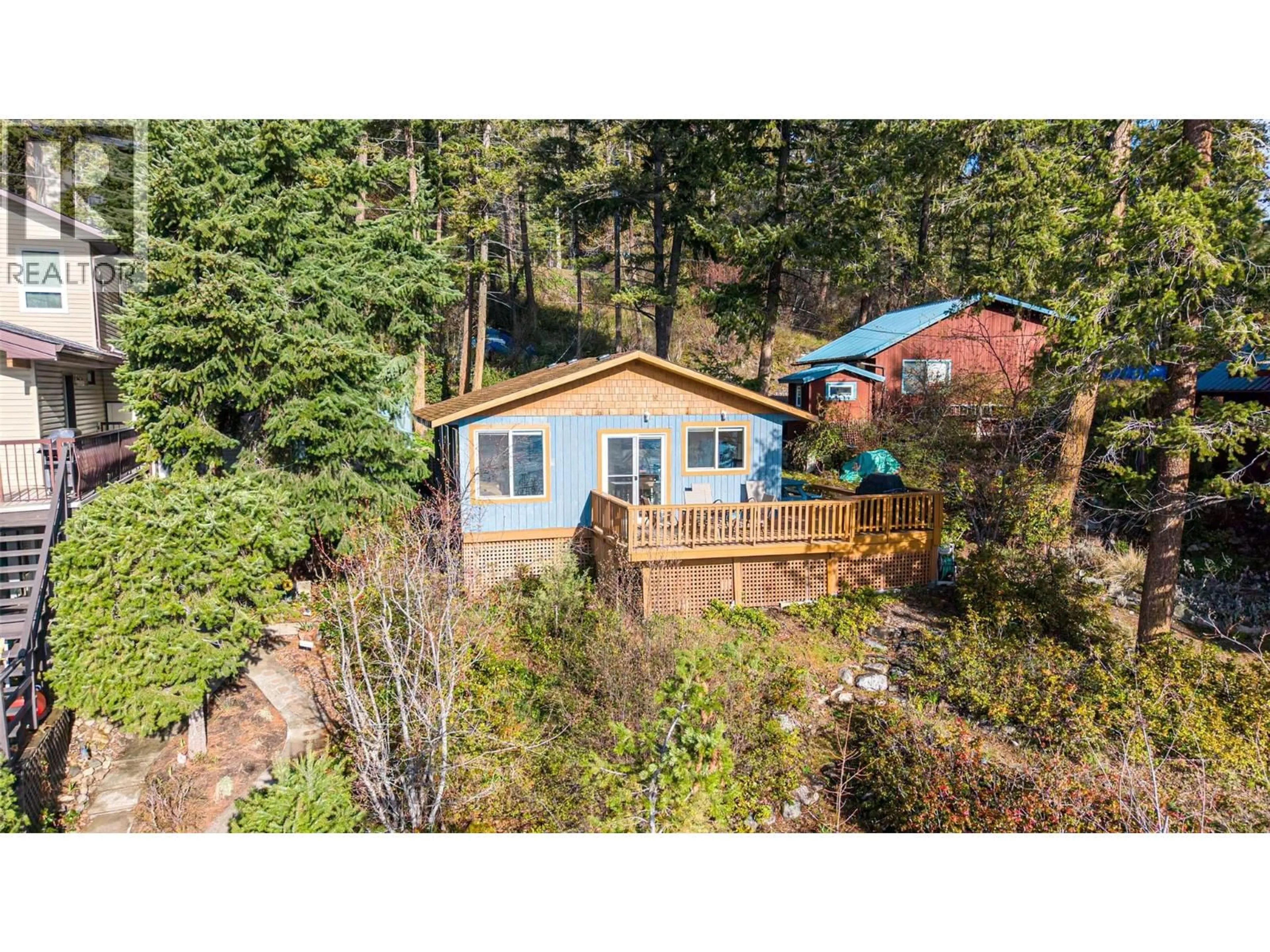 A pic from outside/outdoor area/front of a property/back of a property/a pic from drone, unknown for 16 - 8525 EWING'S LANDING ROAD, Vernon British Columbia V1H2E7