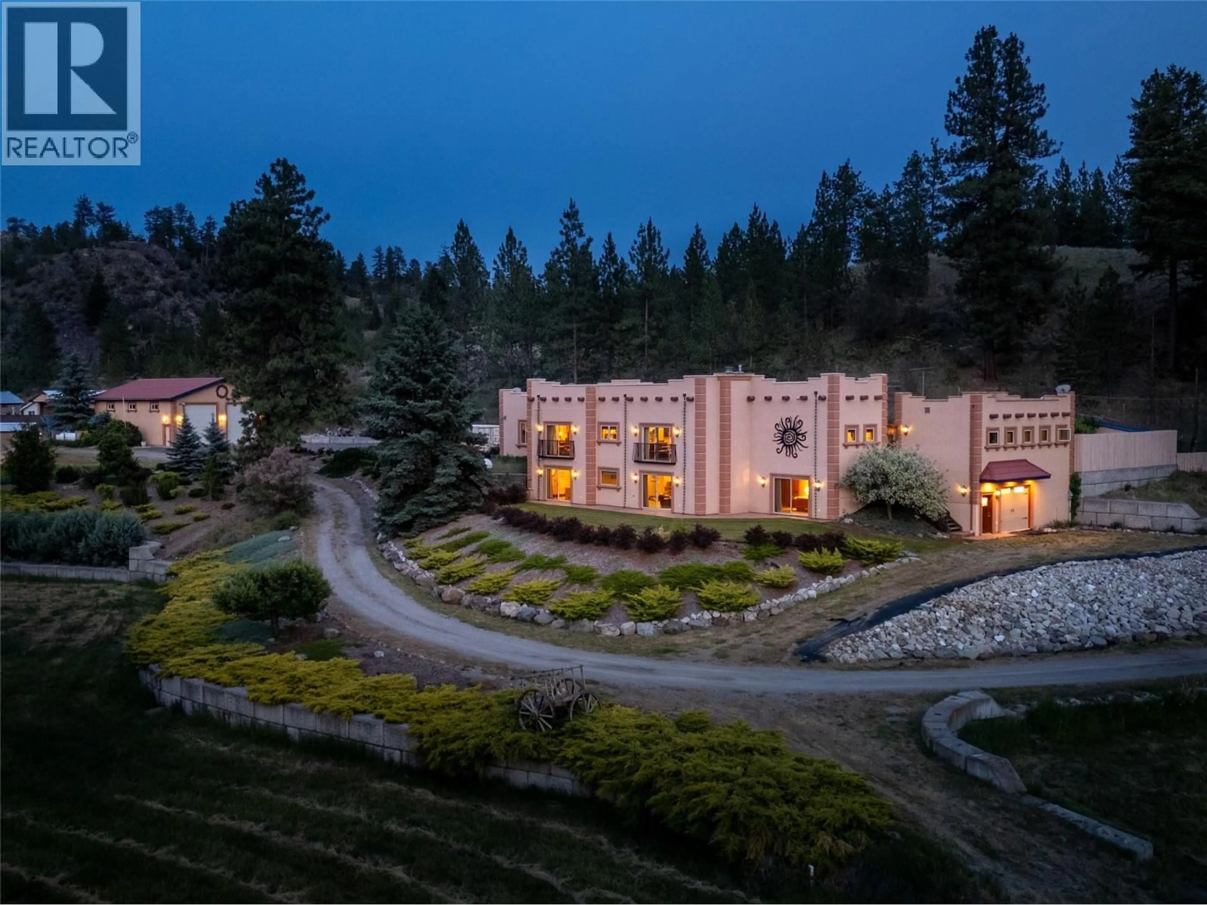 A pic from outside/outdoor area/front of a property/back of a property/a pic from drone, mountain view for 1788 WILLOWBROOK ROAD, Oliver British Columbia V0H1T5