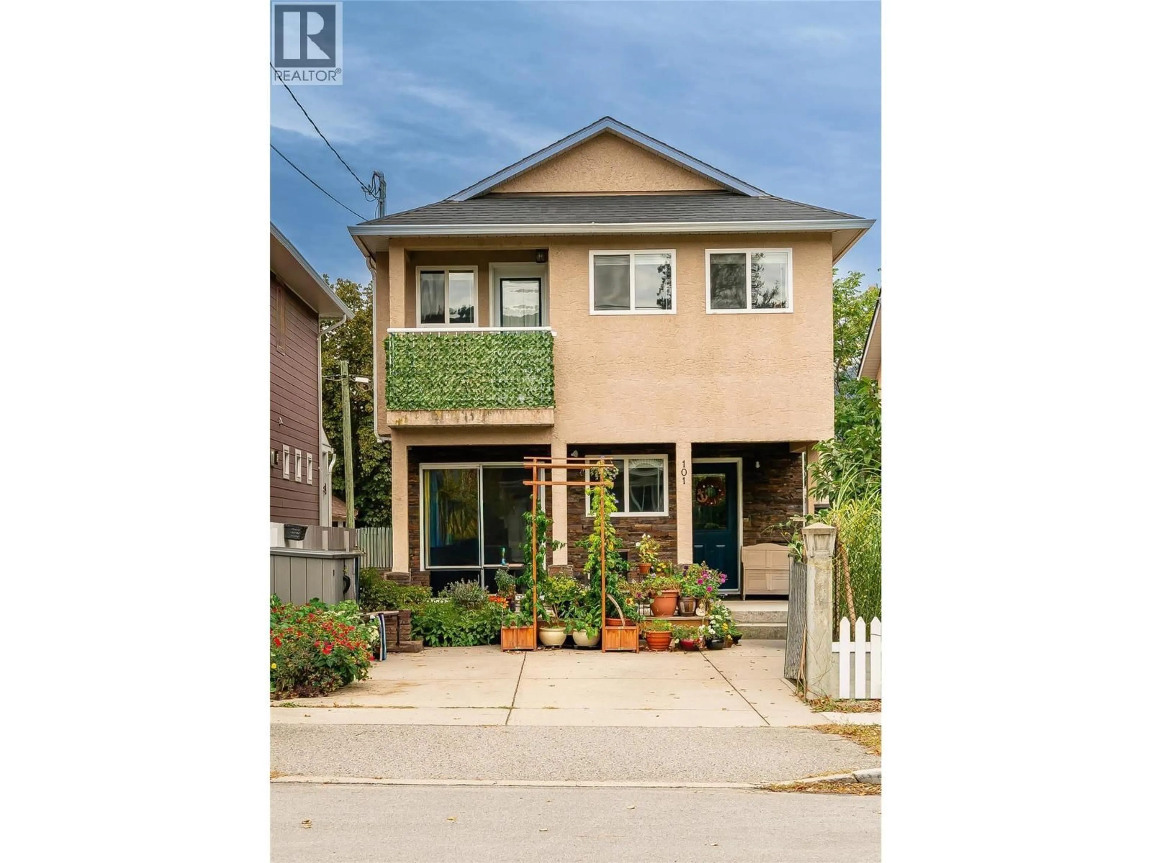 Home with brick exterior material, street for 101 - 443 BRAID STREET, Penticton British Columbia V2A4Y2