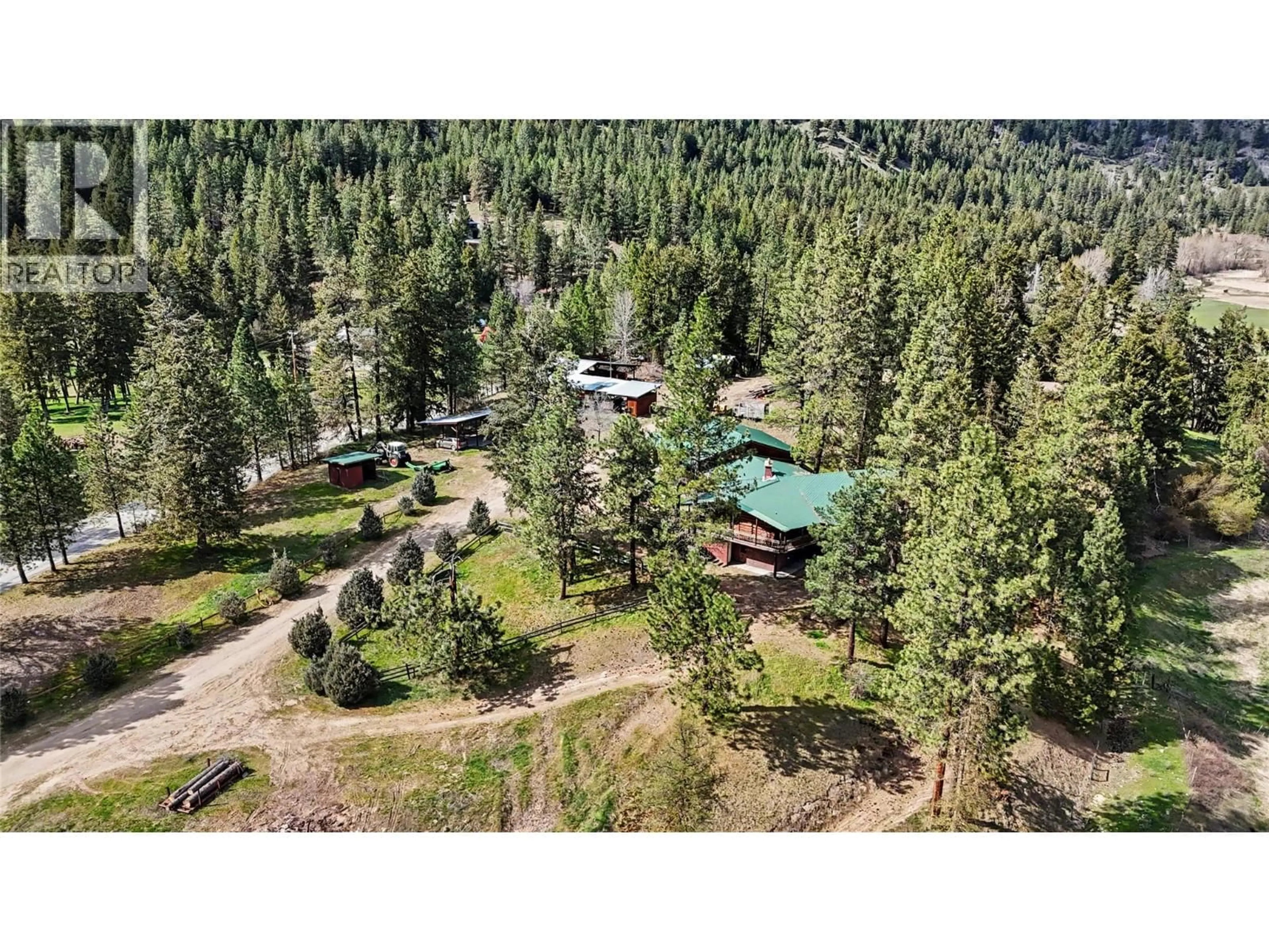 A pic from outside/outdoor area/front of a property/back of a property/a pic from drone, forest/trees view for 8810 NORTH FORK ROAD, Grand Forks British Columbia V0H1H2