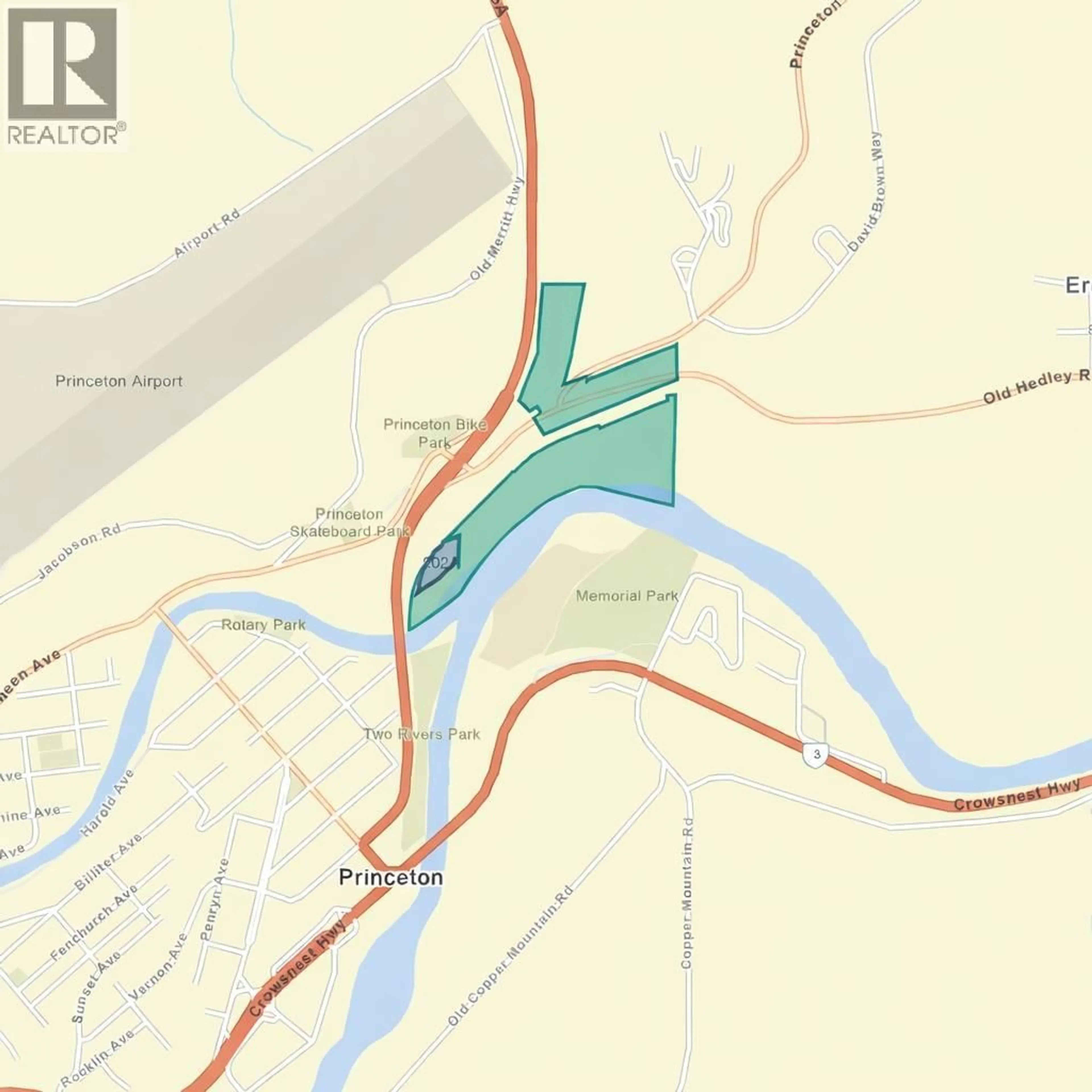 Picture of a map for 202 A,B,C 5A HIGHWAY, Princeton British Columbia V0X1W0