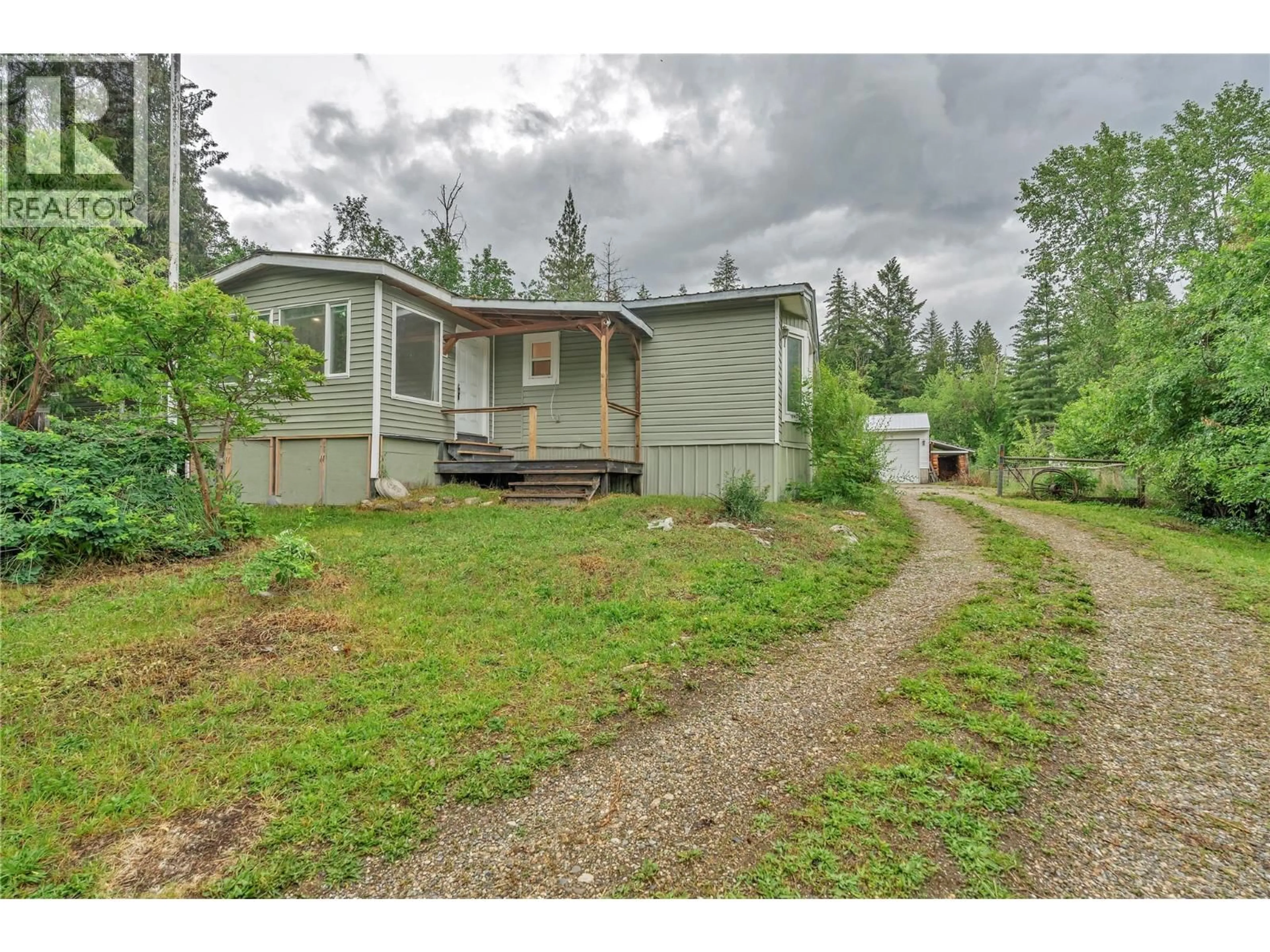 A pic from outside/outdoor area/front of a property/back of a property/a pic from drone, street for 69 ROSOMAN ROAD, Enderby British Columbia V0E1V4