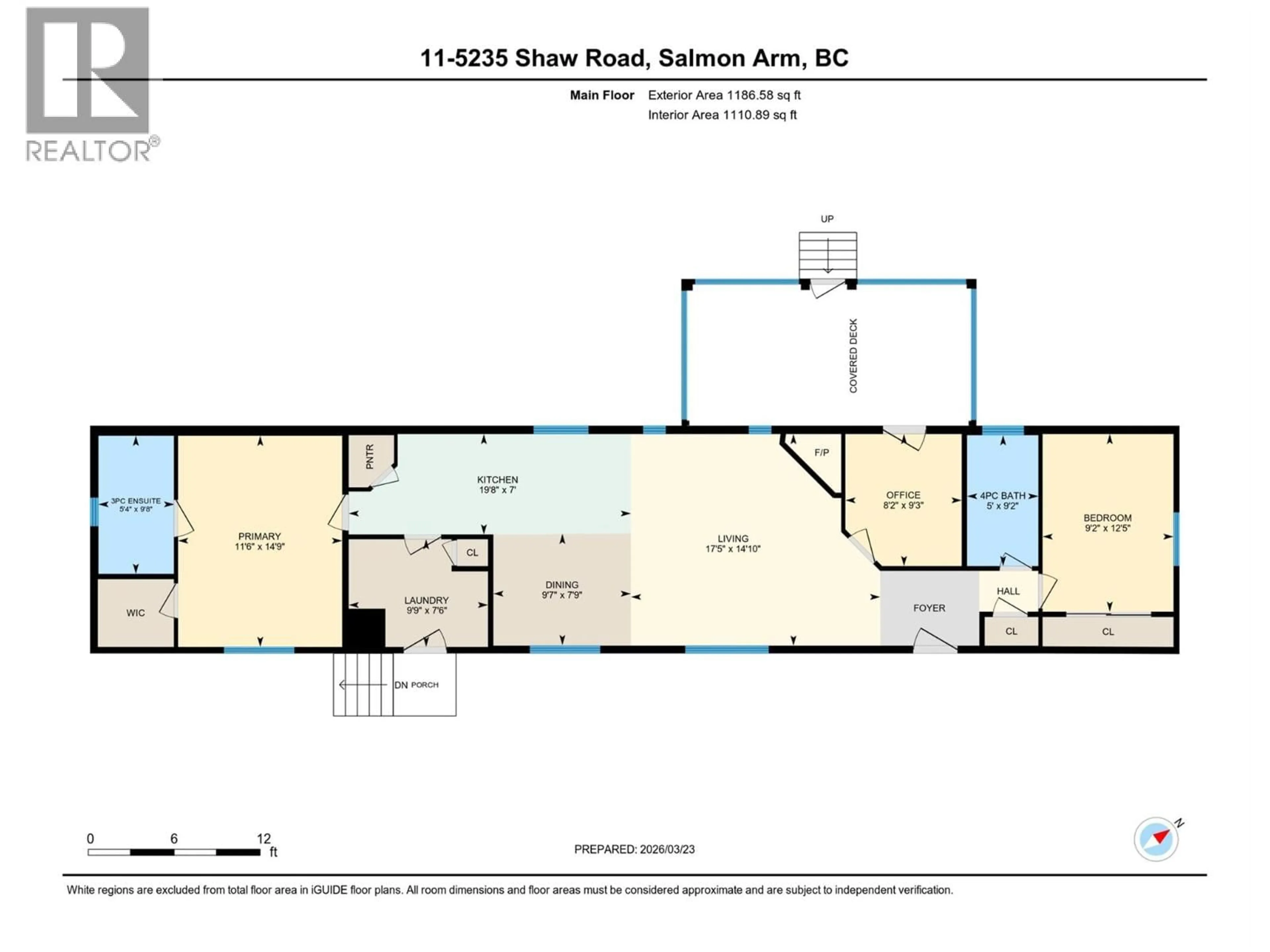 Floor plan for 11 - 5235 SHAW ROAD, Salmon Arm British Columbia V1E4M3