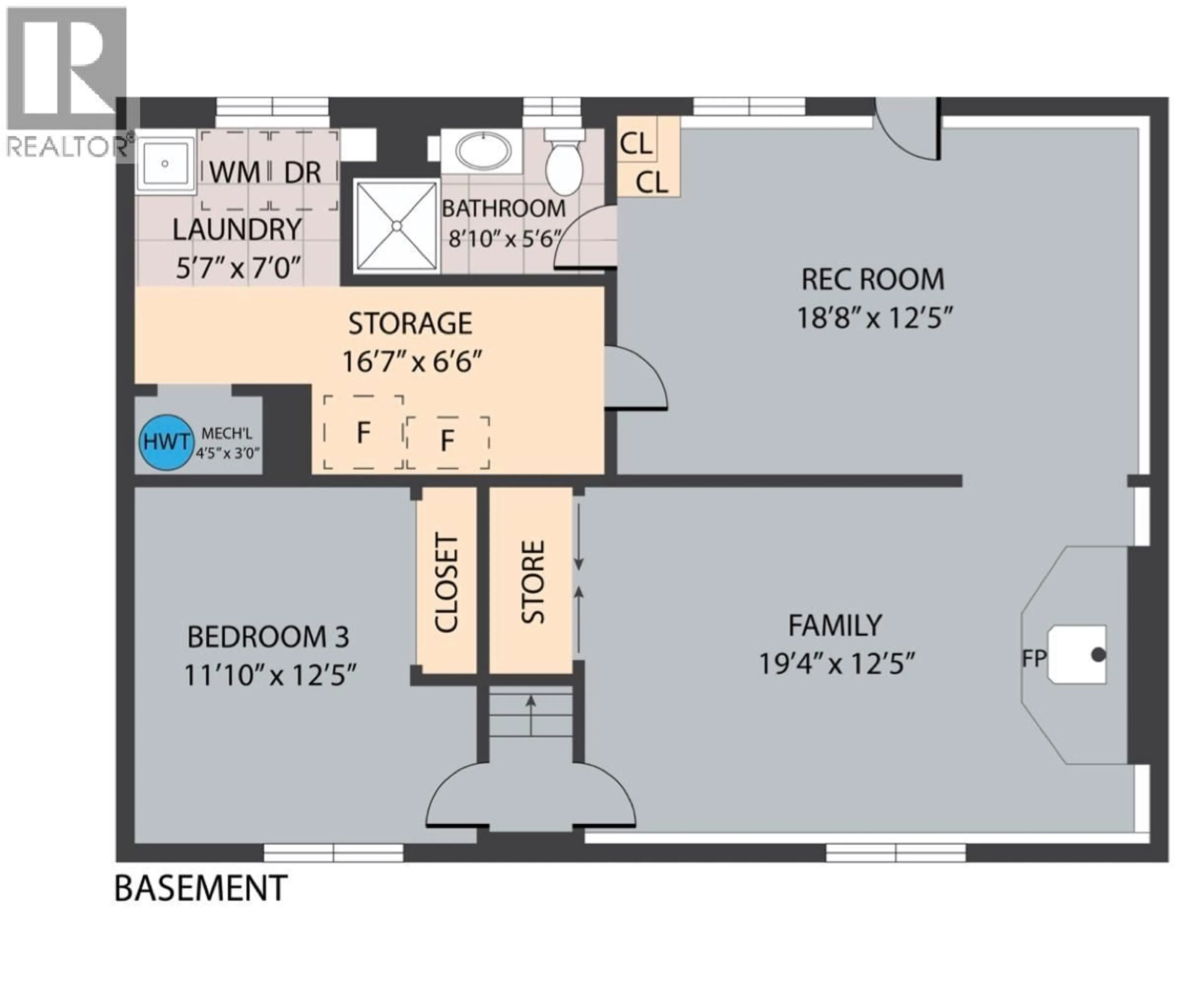 Floor plan for 5309 SPALDING ROAD, Vernon British Columbia V1B3K5