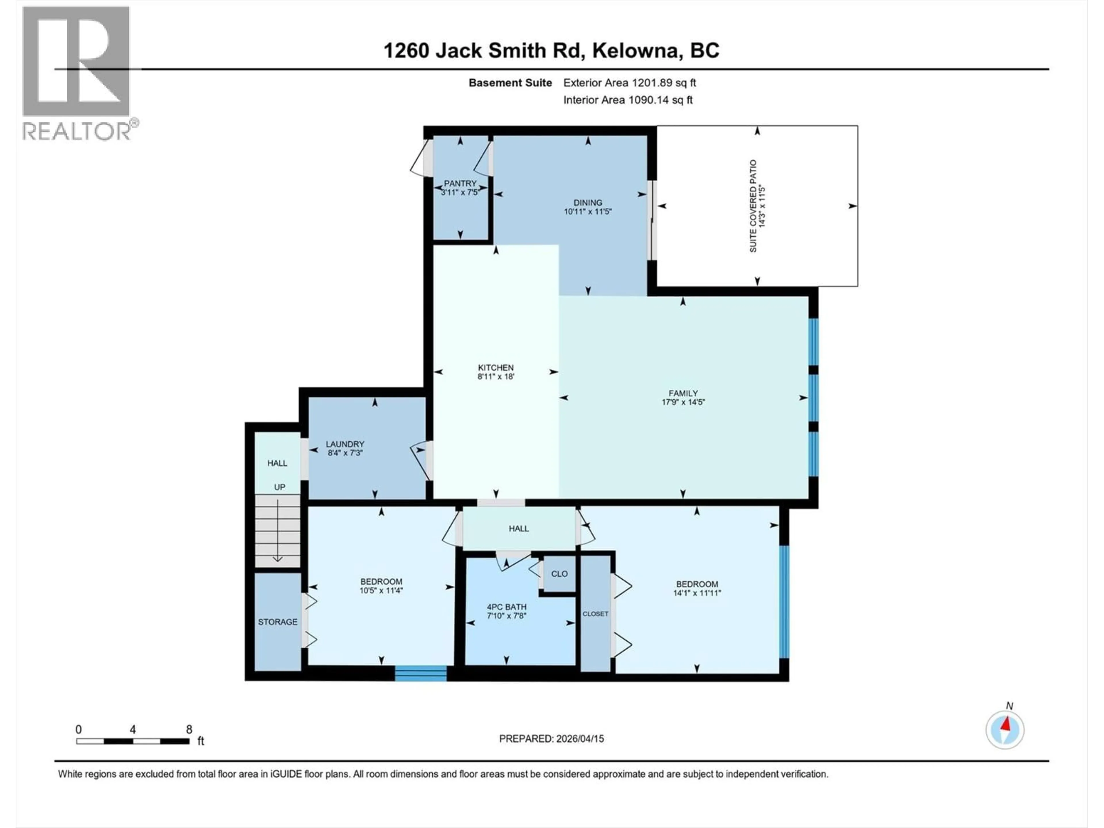 Floor plan for 1260 JACK SMITH ROAD, Kelowna British Columbia V1W5N1