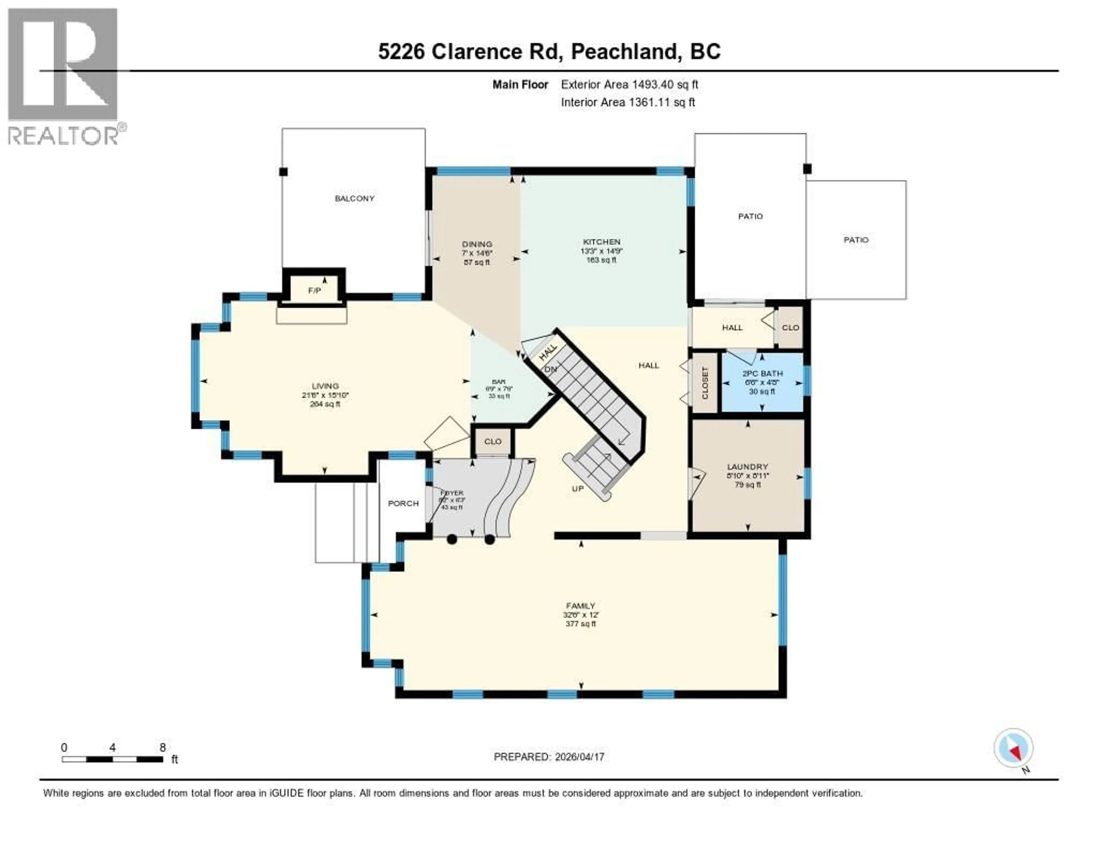 Floor plan for 5226 CLARENCE ROAD, Peachland British Columbia V0H1X2