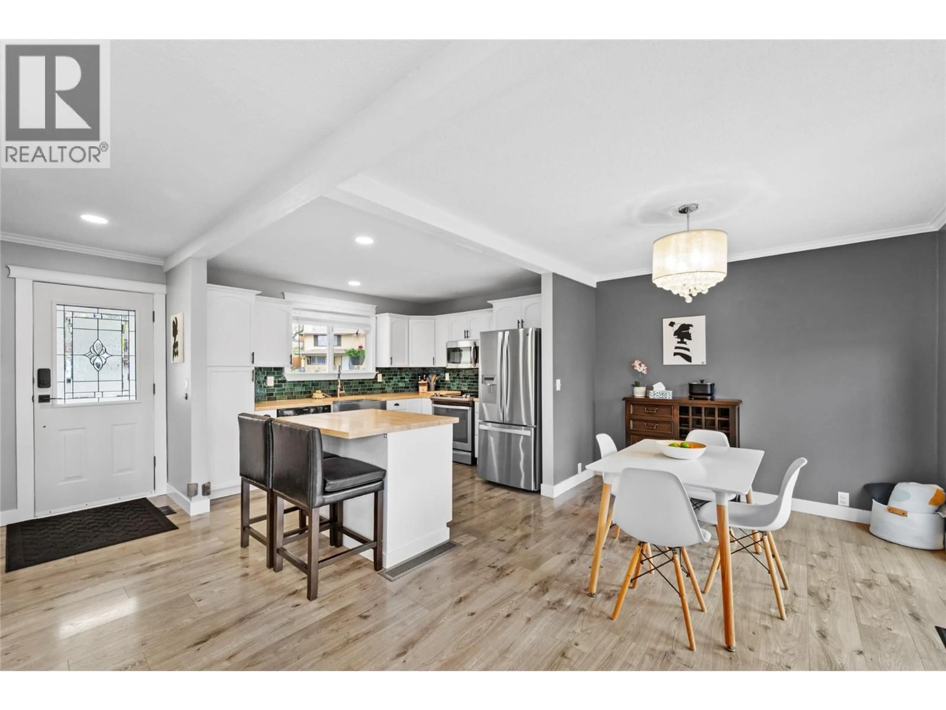 Open concept kitchen, wood/laminate floor for 2181 PERRYVILLE PLACE, Kamloops British Columbia V2B7Y1