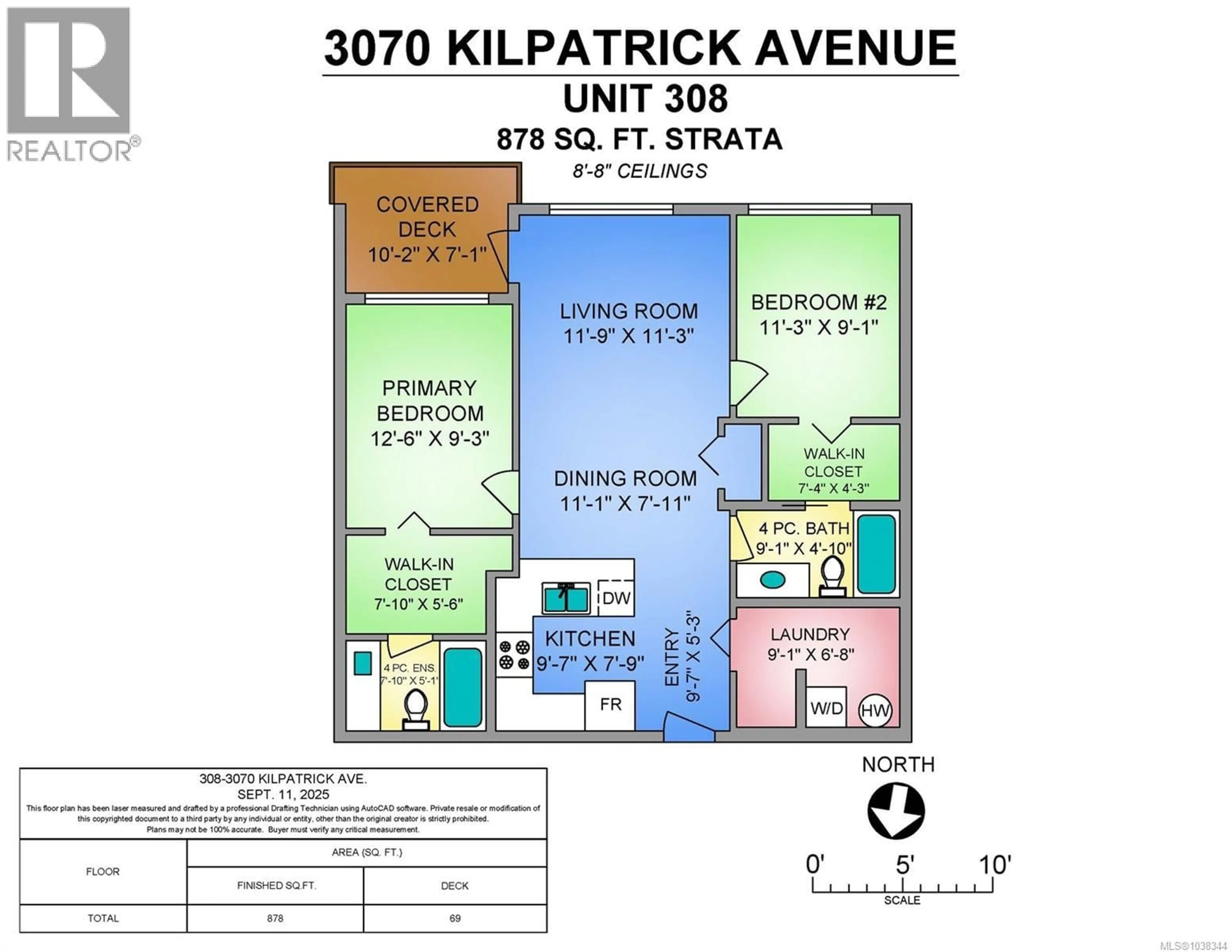 Floor plan for 308 - 3070 KILPATRICK AVENUE, Courtenay British Columbia V9N0G7