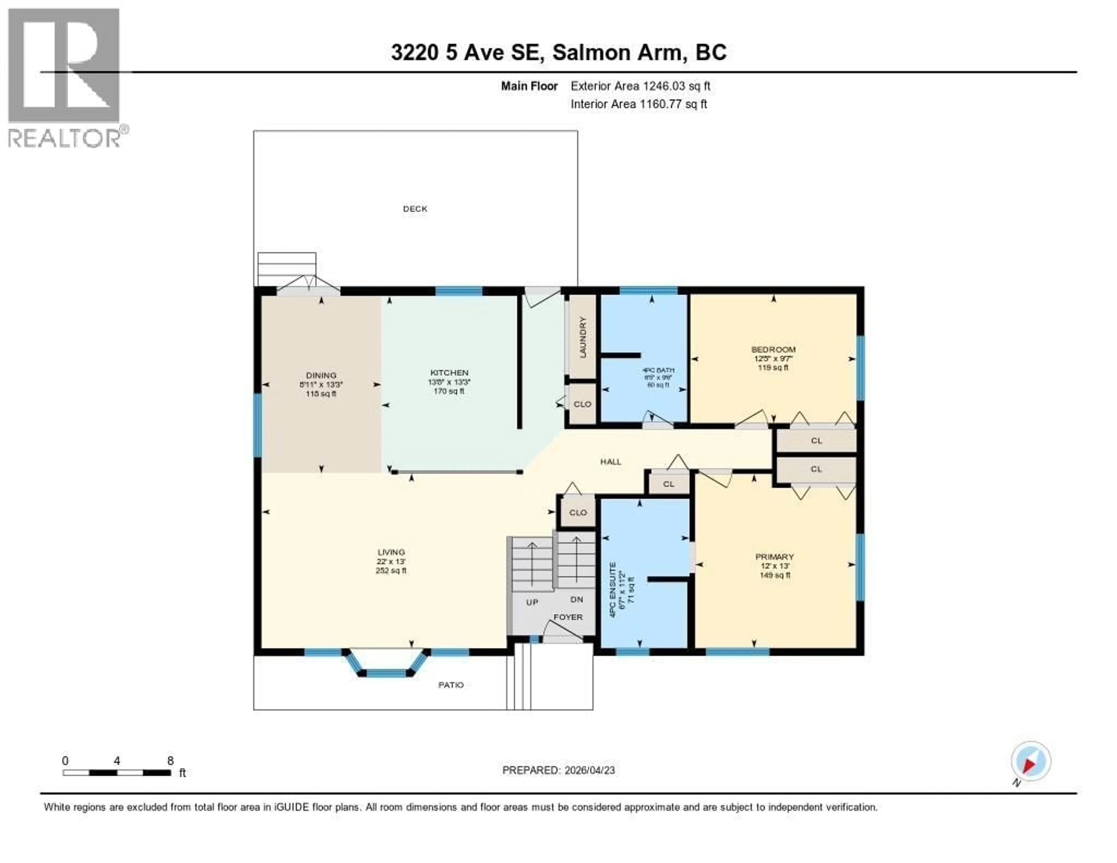 Floor plan for 3220 5 AVENUE SOUTHEAST, Salmon Arm British Columbia V1E2B8