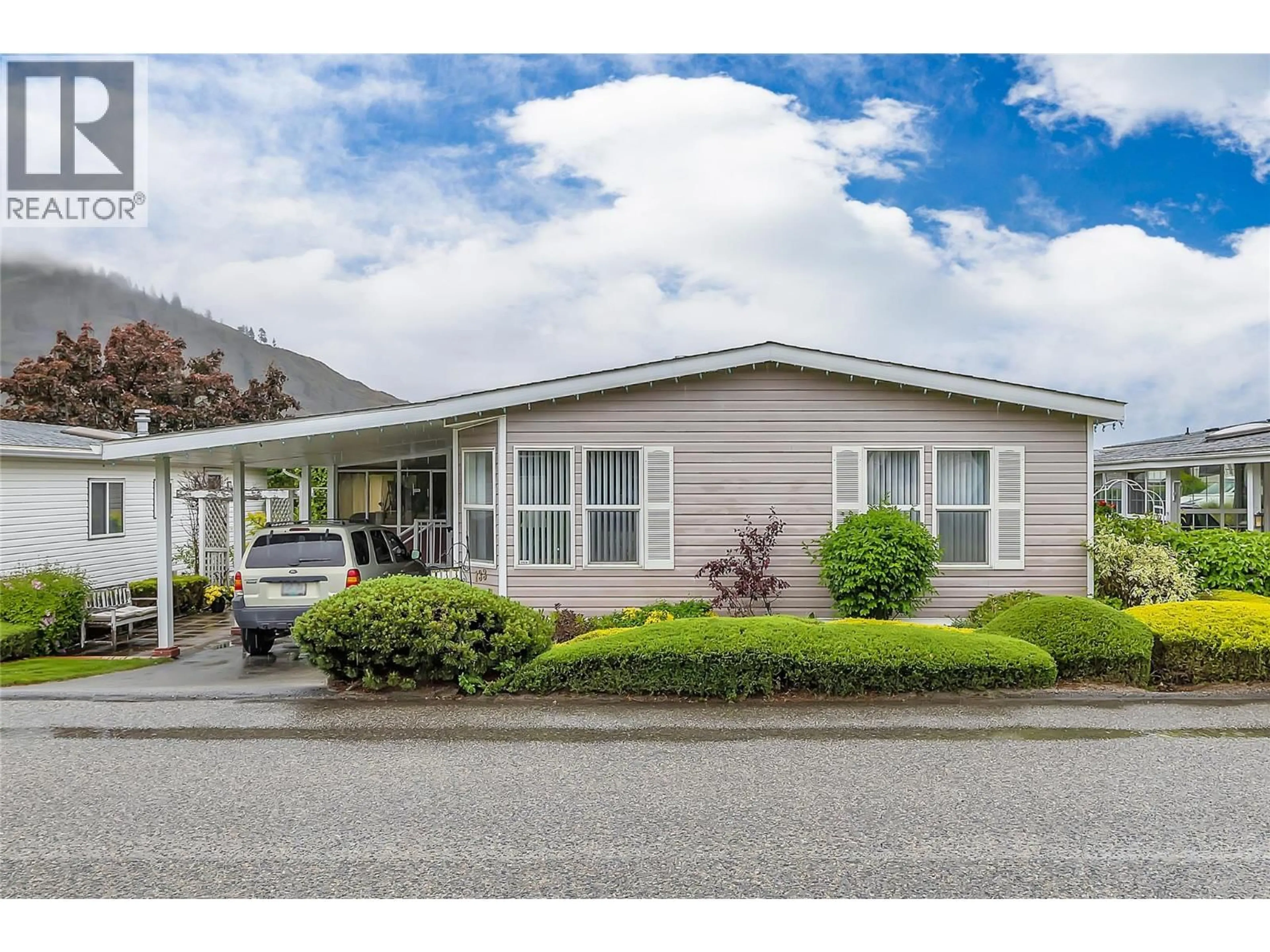 Home with vinyl exterior material, street for 133 - 1850 SHANNON LAKE ROAD, West Kelowna British Columbia V4T1L6