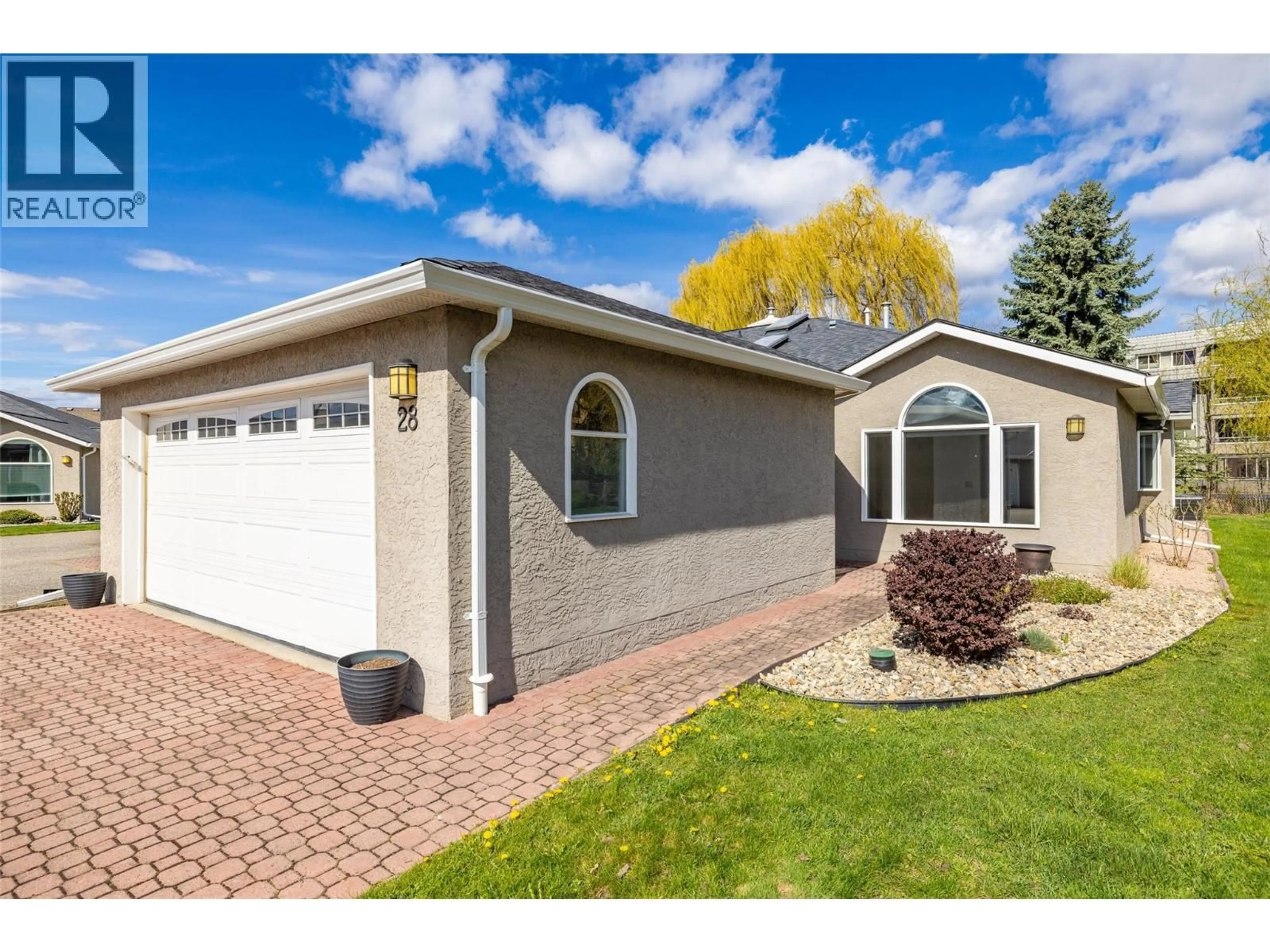 Home with vinyl exterior material, street for 28 - 1020 LANFRANCO ROAD, Kelowna British Columbia V1W3W6